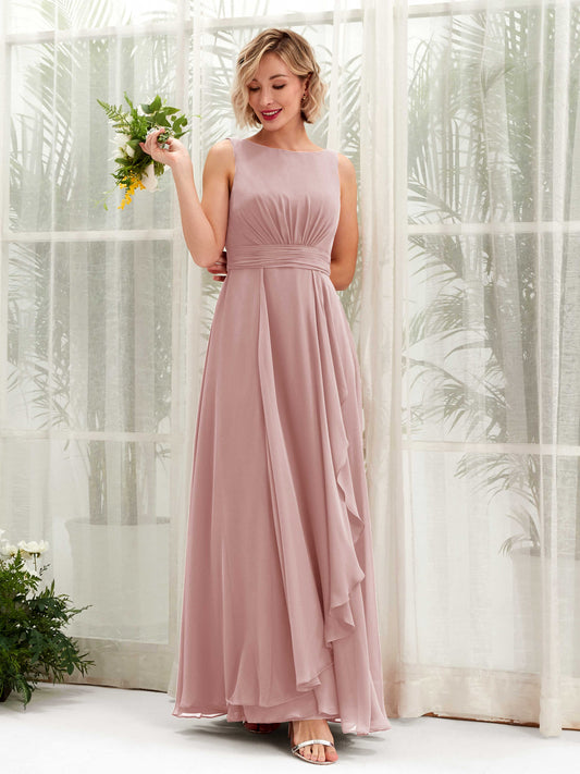 Brianna Dusty Rose Sleeveless Maxi Dress