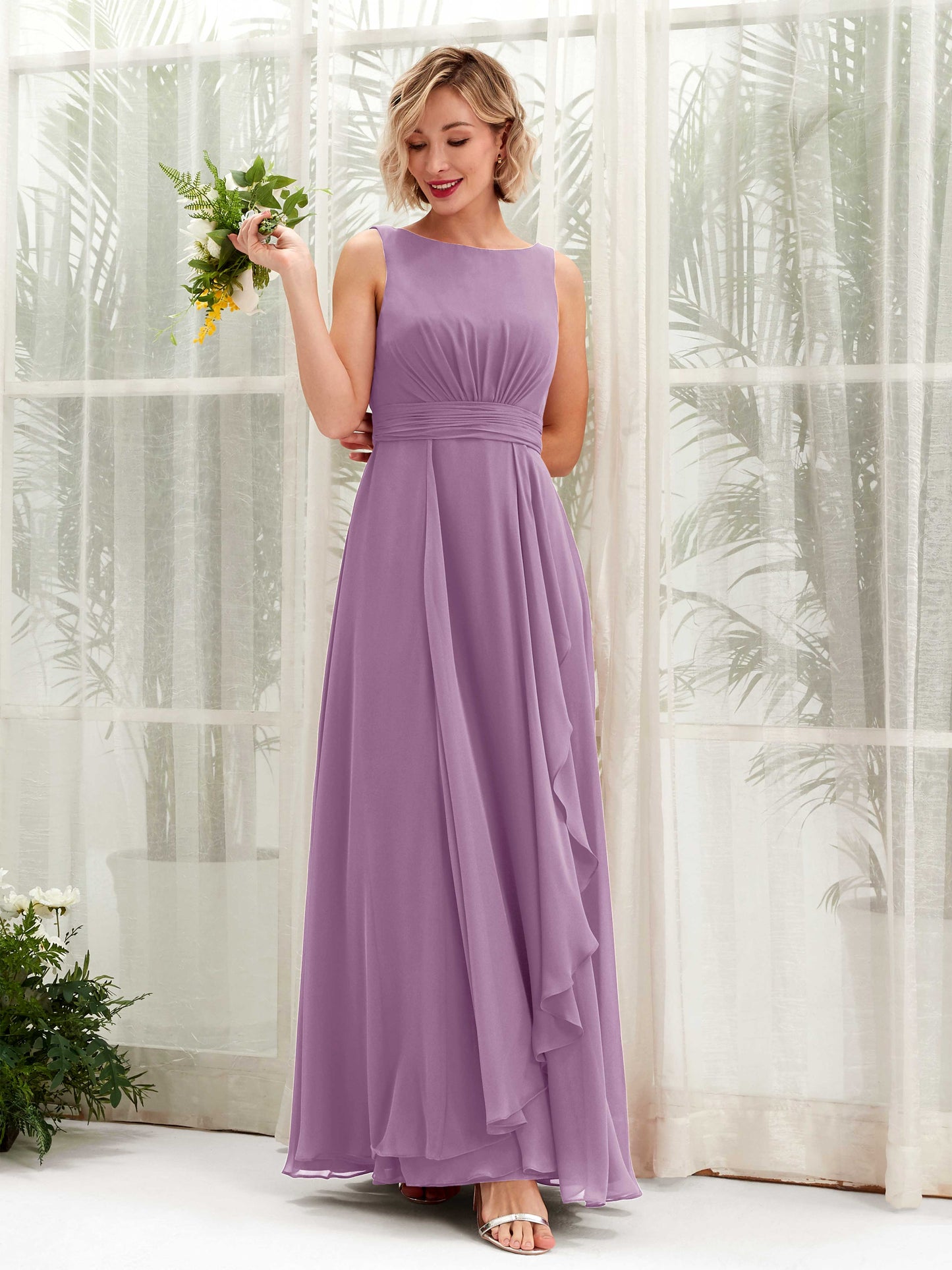 Brianna Orchid Mist Sleeveless Maxi Dress