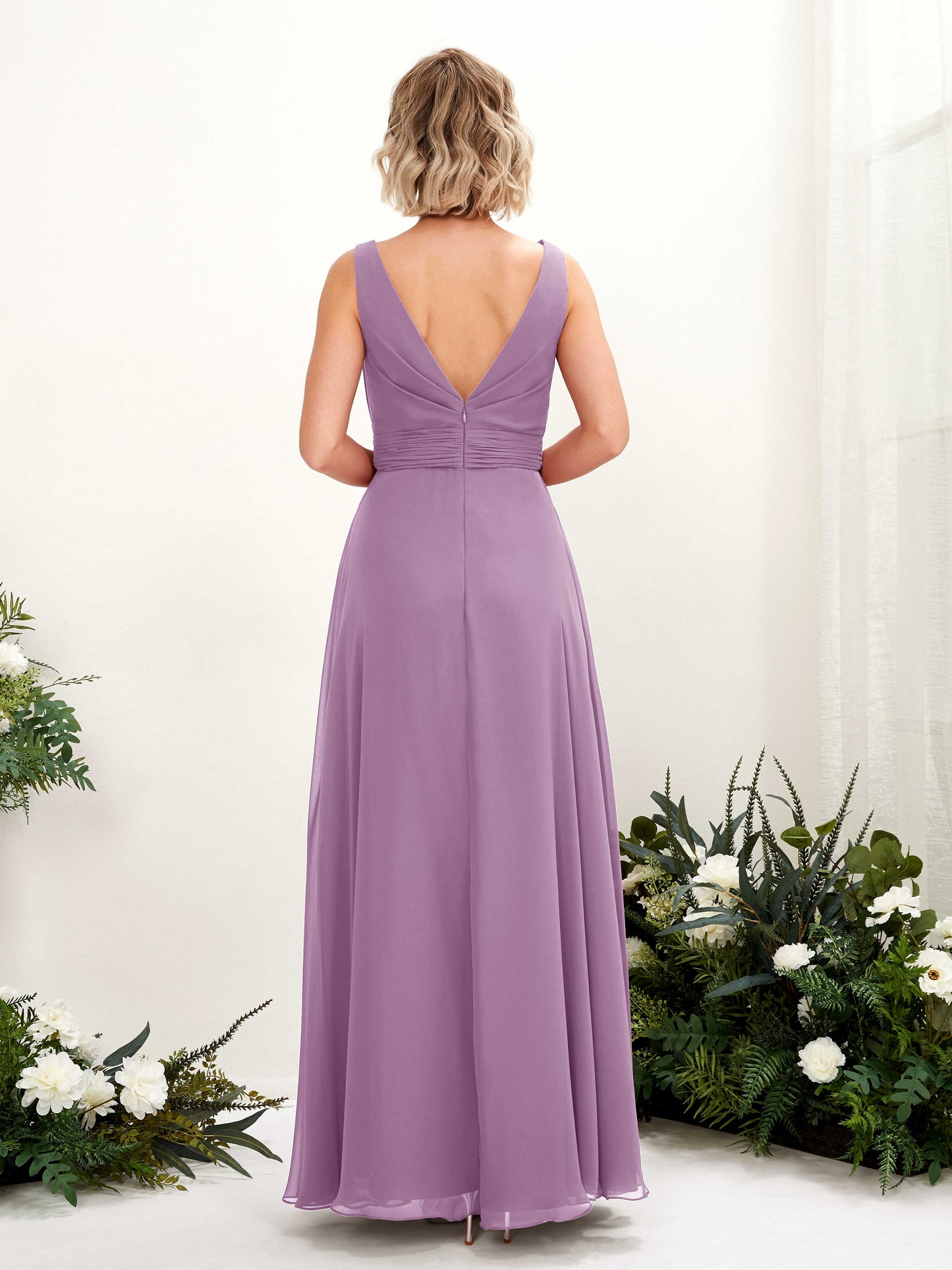 Brianna Orchid Mist Sleeveless Maxi Dress