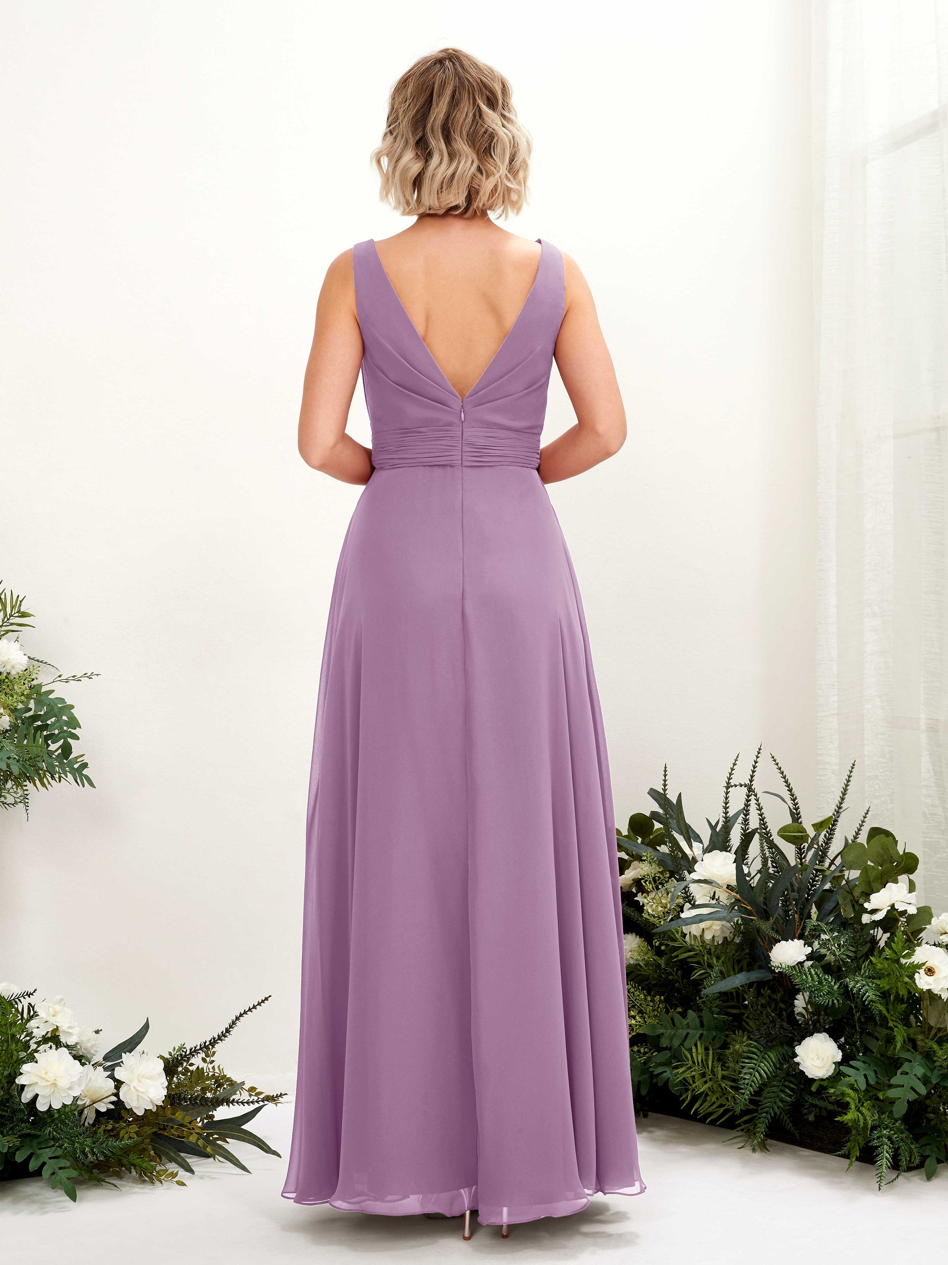 Brianna Orchid Mist Sleeveless Maxi Dress