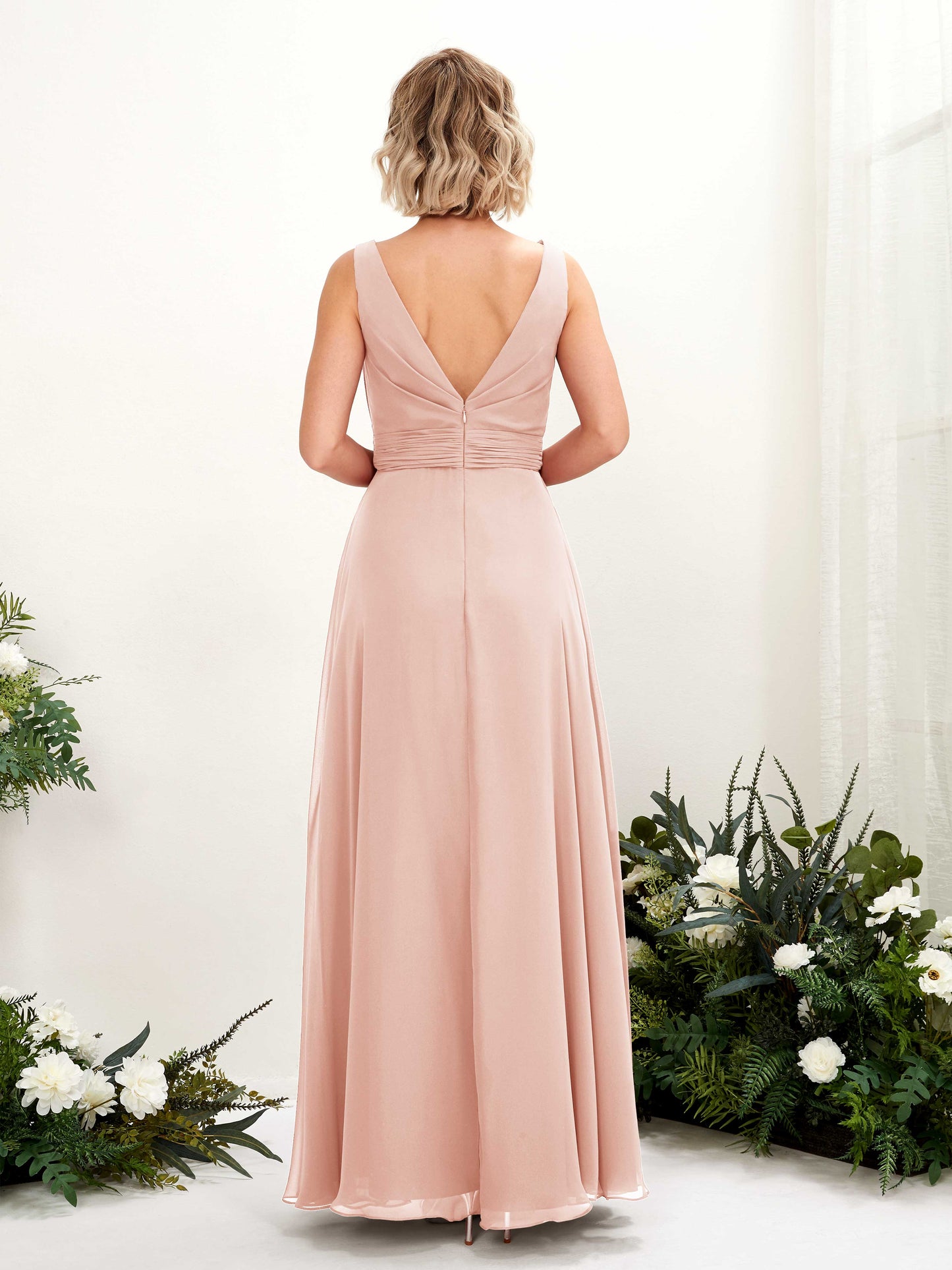 Brianna Pearl Pink Sleeveless Maxi Dress