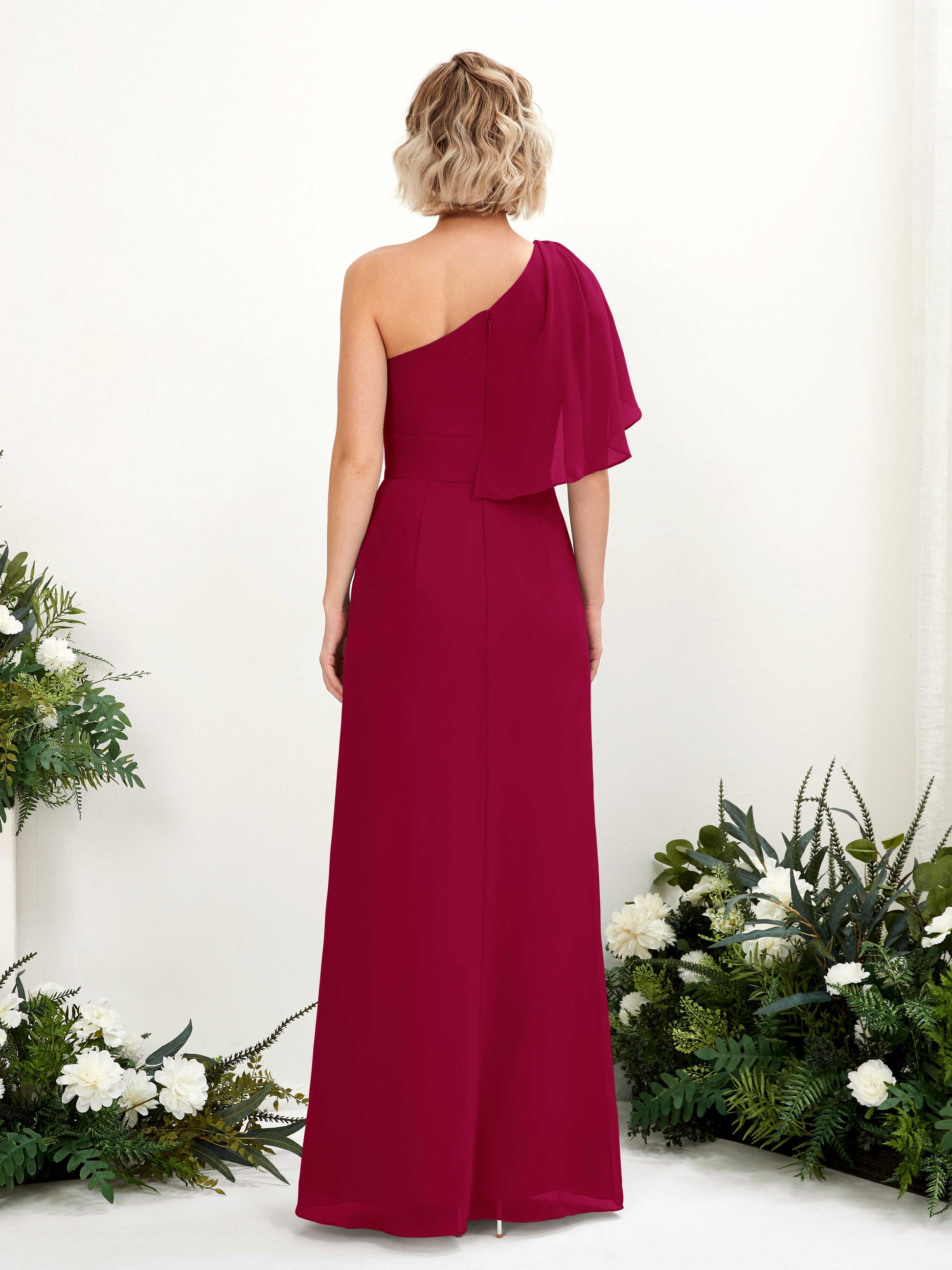 Brook Jester Red One Shoulder Maxi Dress