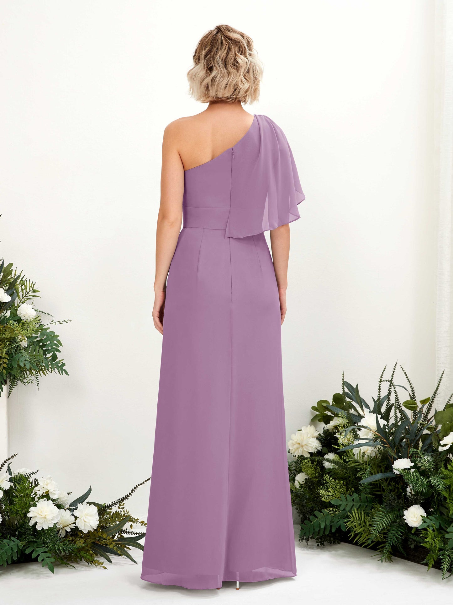 Brook Orchid Mist One Shoulder Maxi Dress