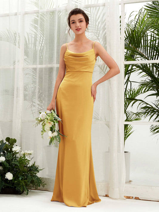 Candice Canary Satin Sleeveless Maxi Dress