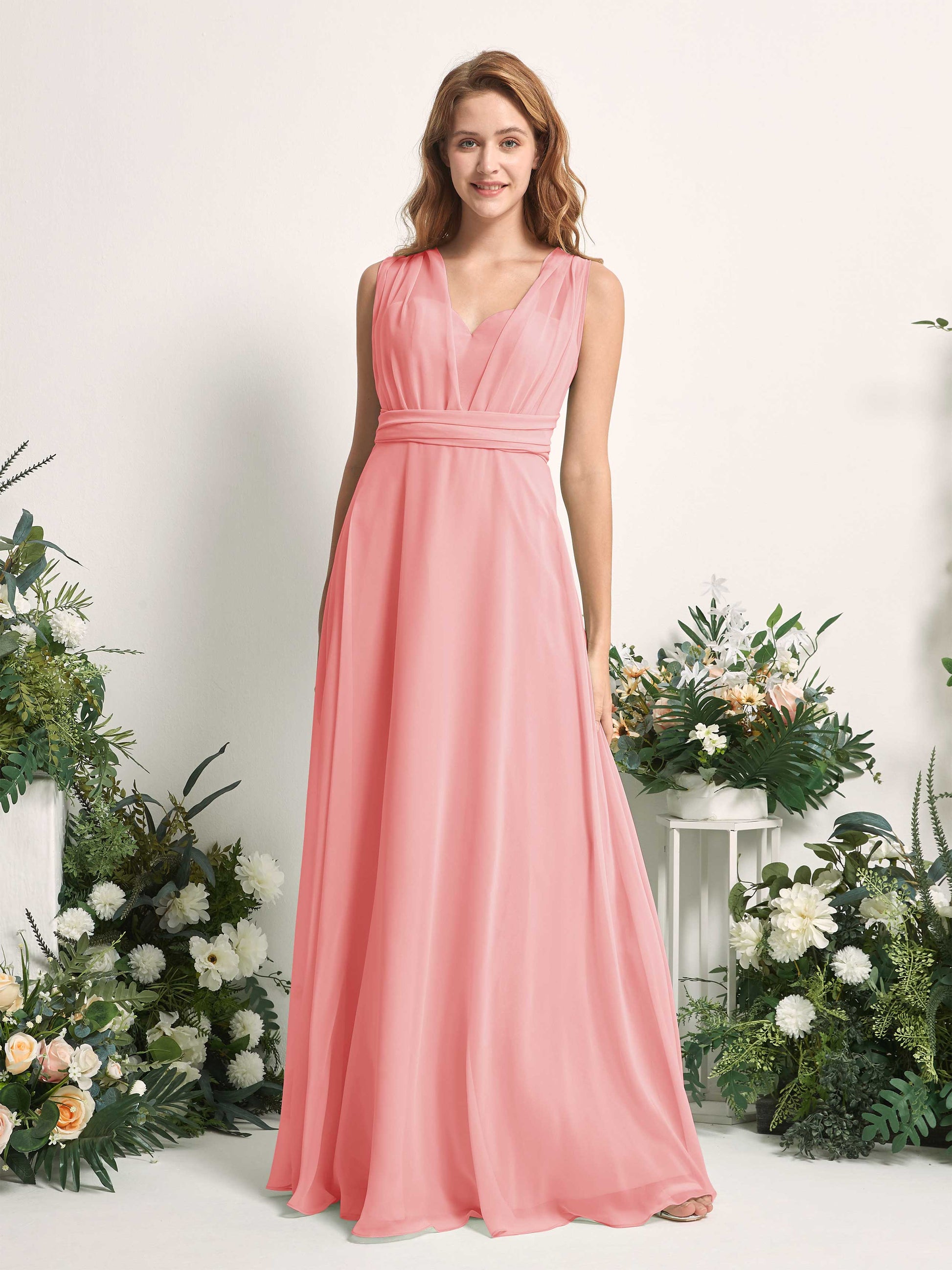 Carolyn Ballet Pink Halter Maxi Dress