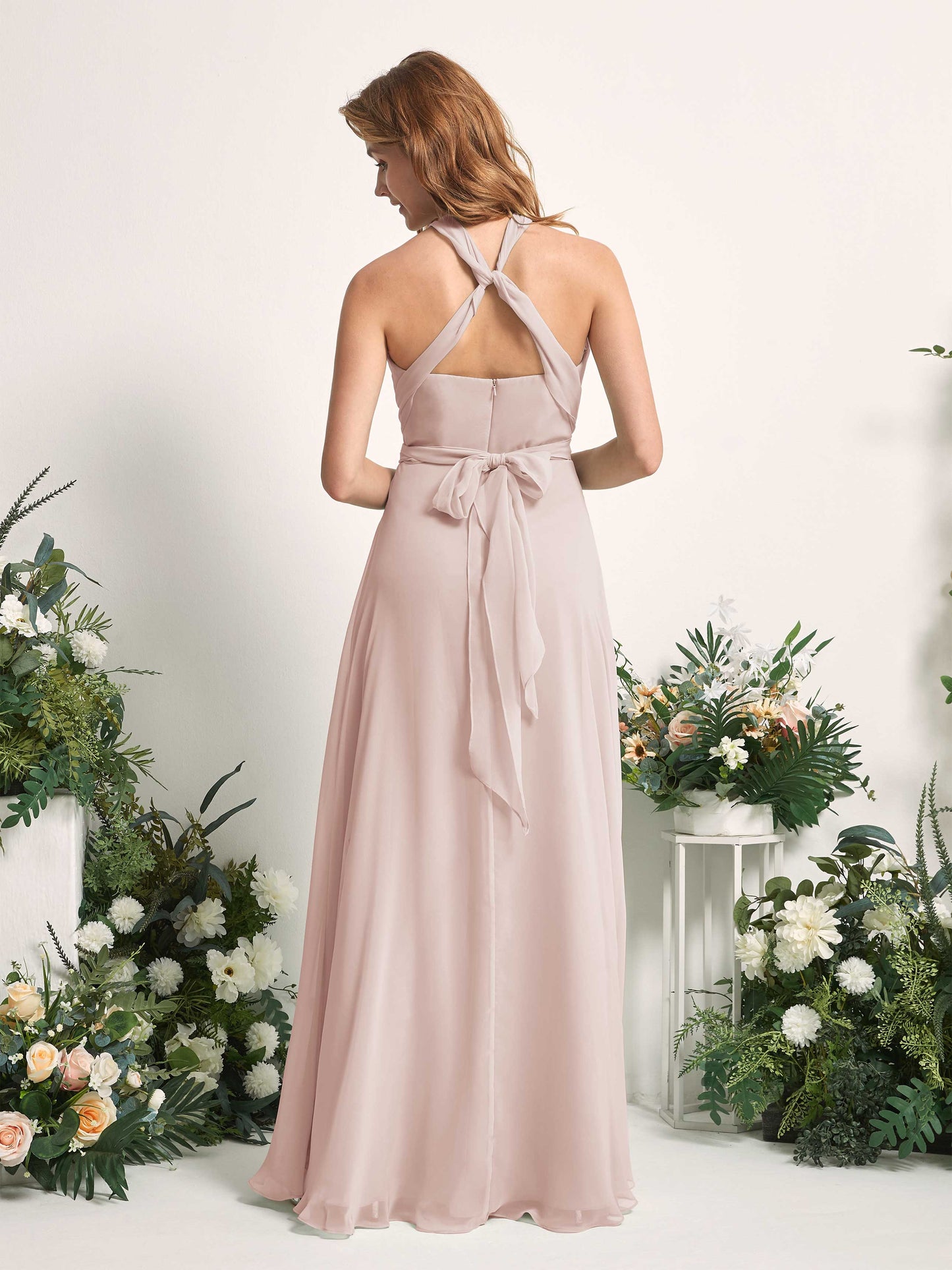 Carolyn Biscotti Halter Maxi Dress