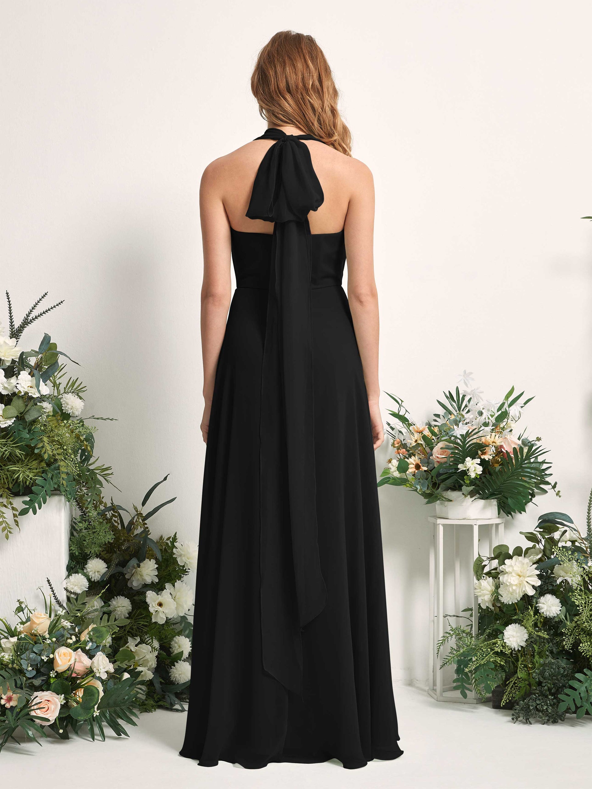 Carolyn Black Halter Maxi Dress