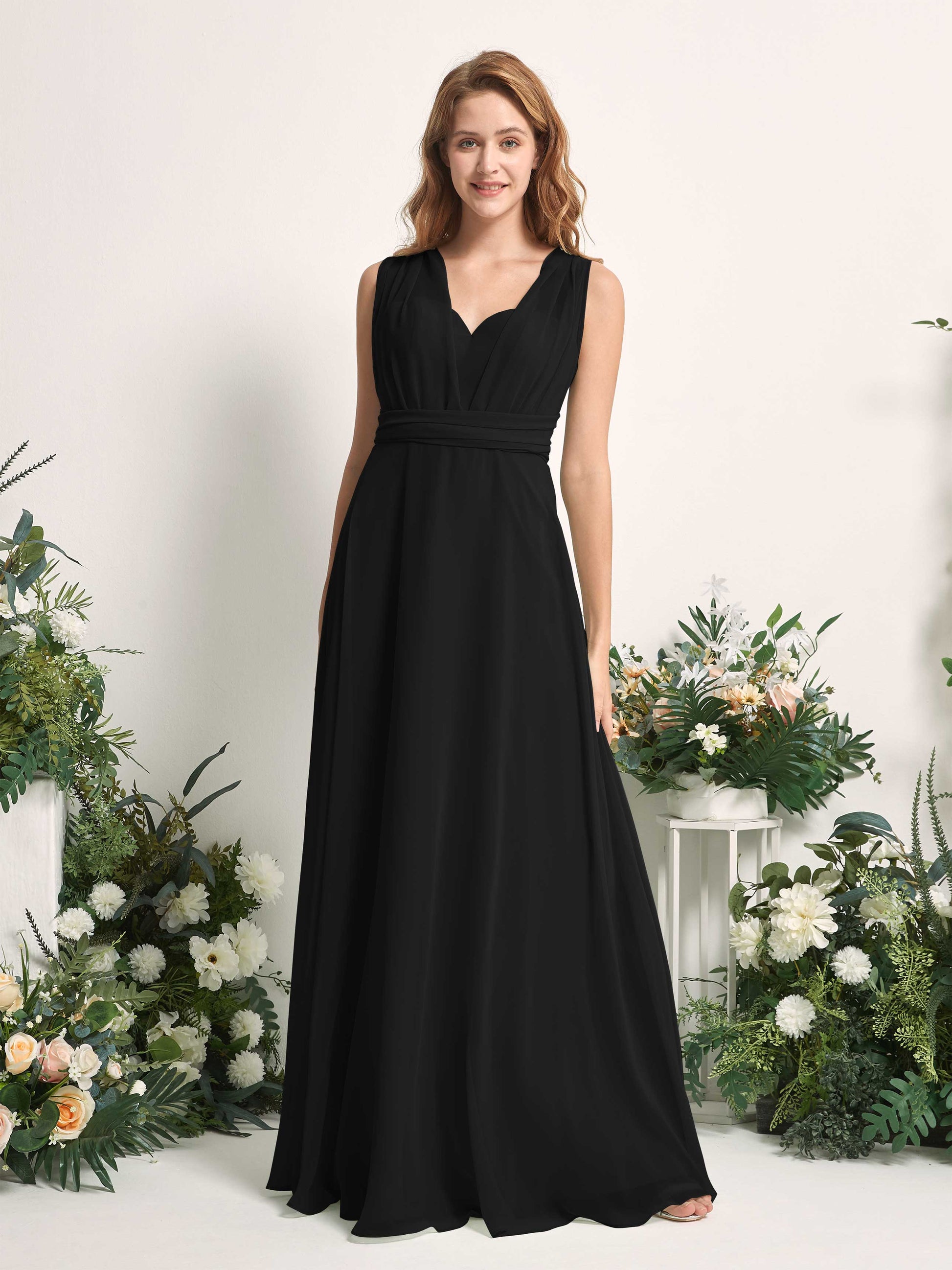 Carolyn Black Halter Maxi Dress