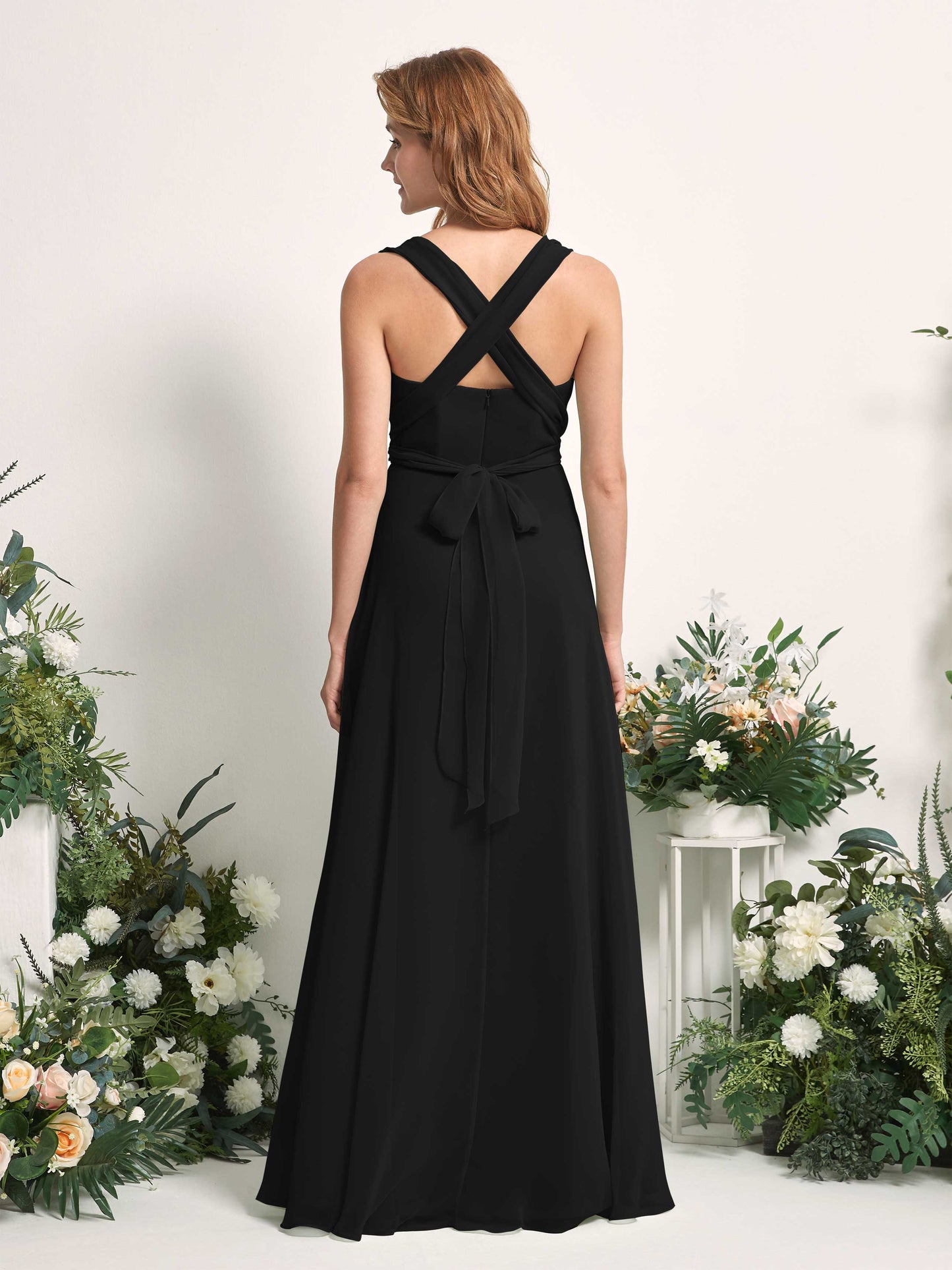 Carolyn Black Halter Maxi Dress