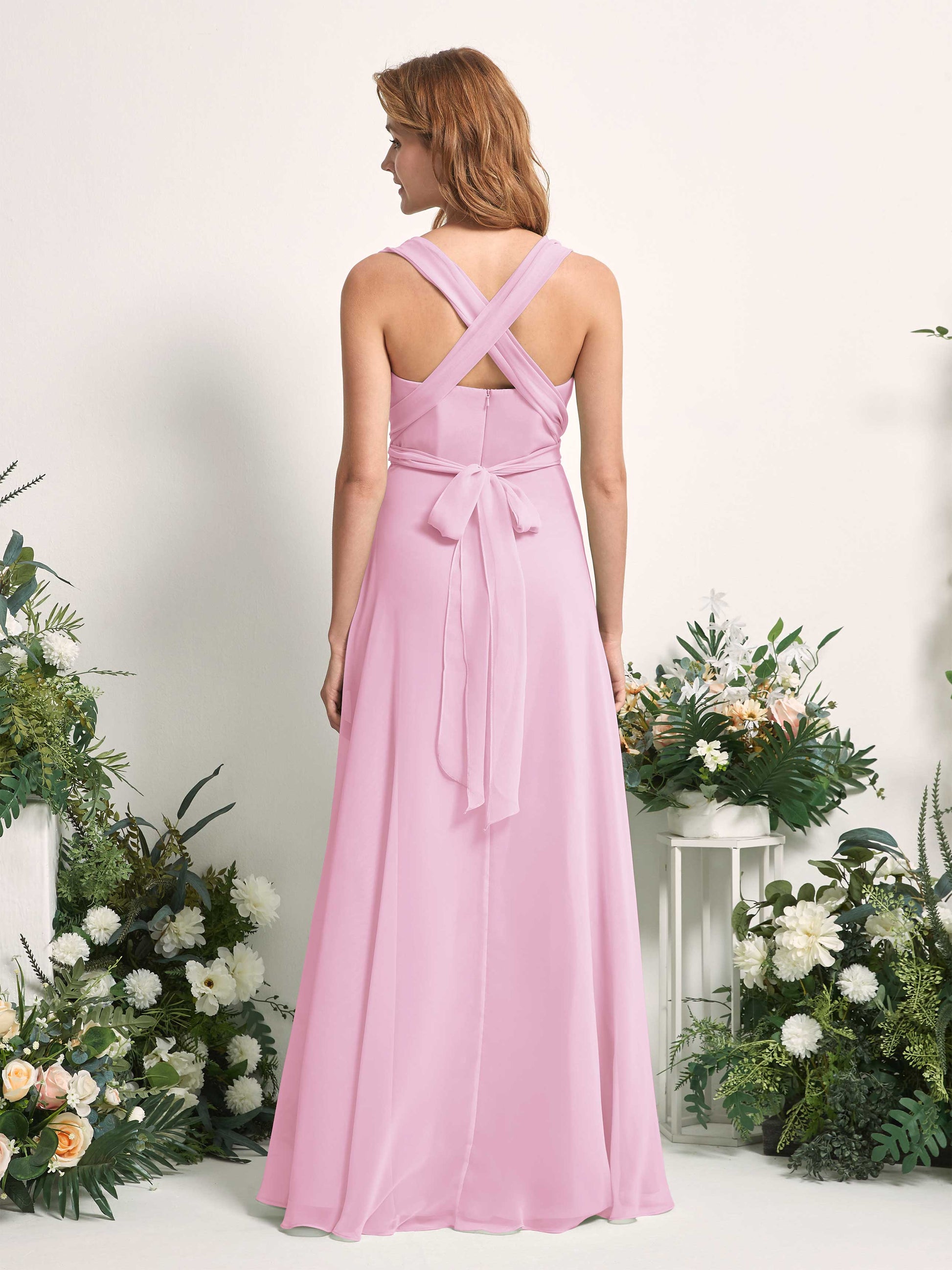 Carolyn Candy Pink Halter Maxi Dress