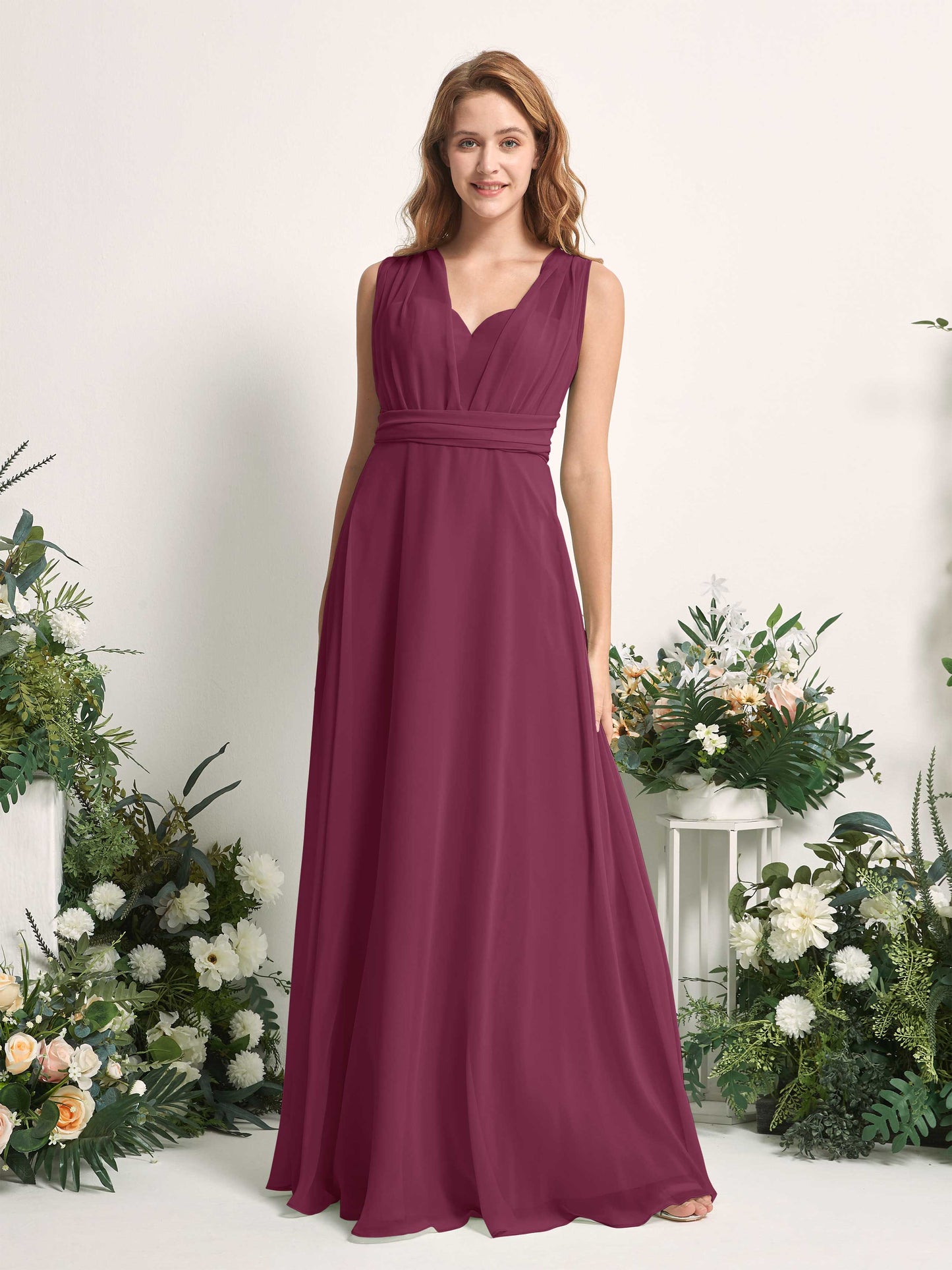 Carolyn Chianti Halter Maxi Dress