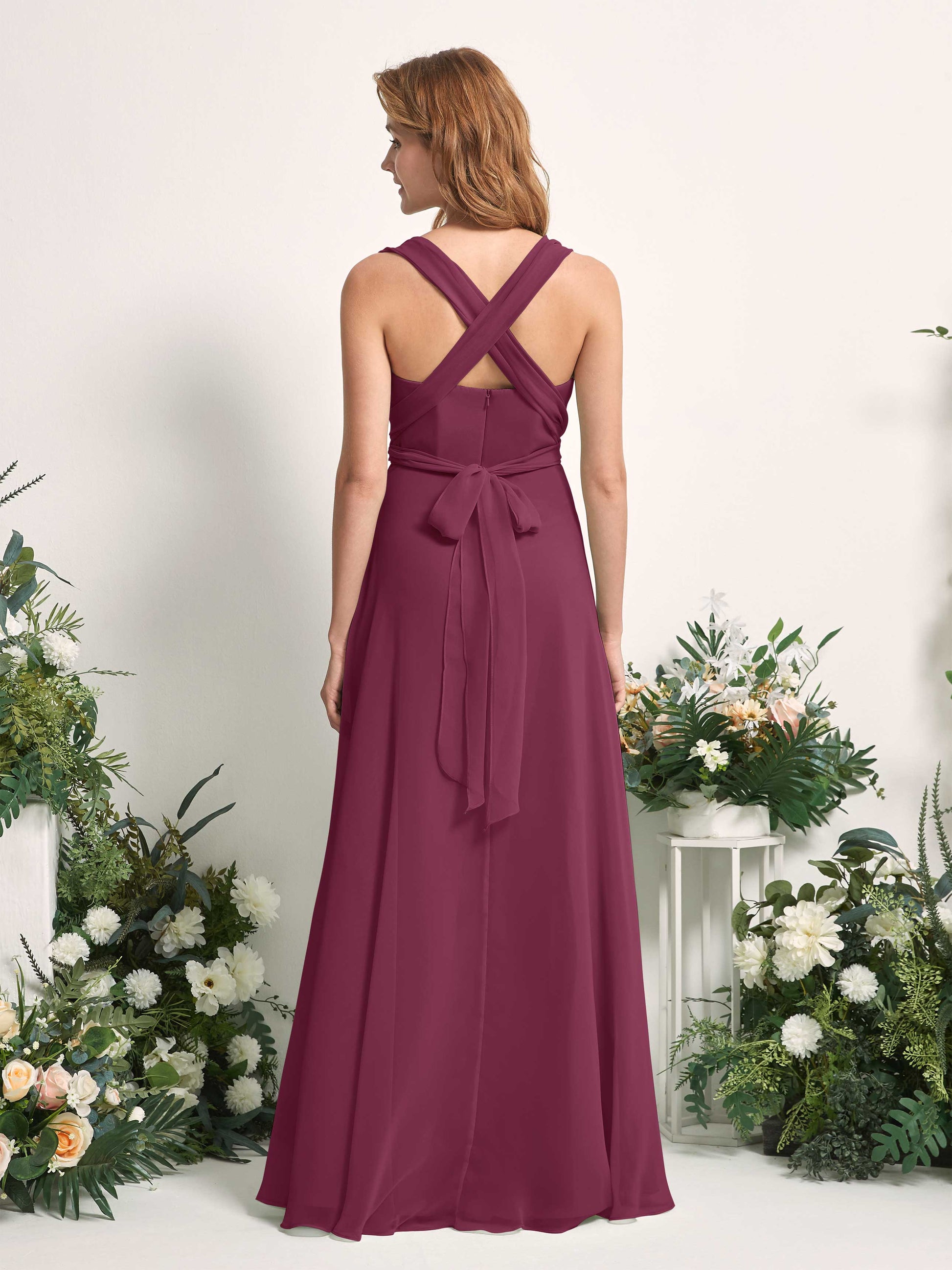 Carolyn Chianti Halter Maxi Dress