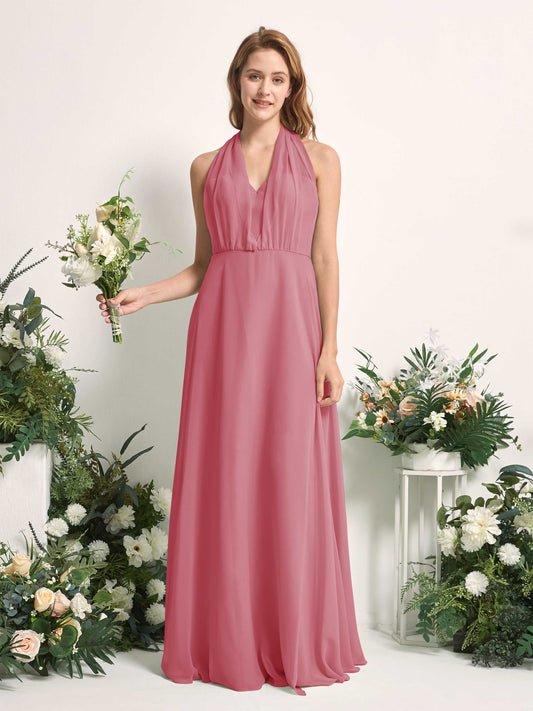 Carolyn Desert Rose Halter Maxi Dress