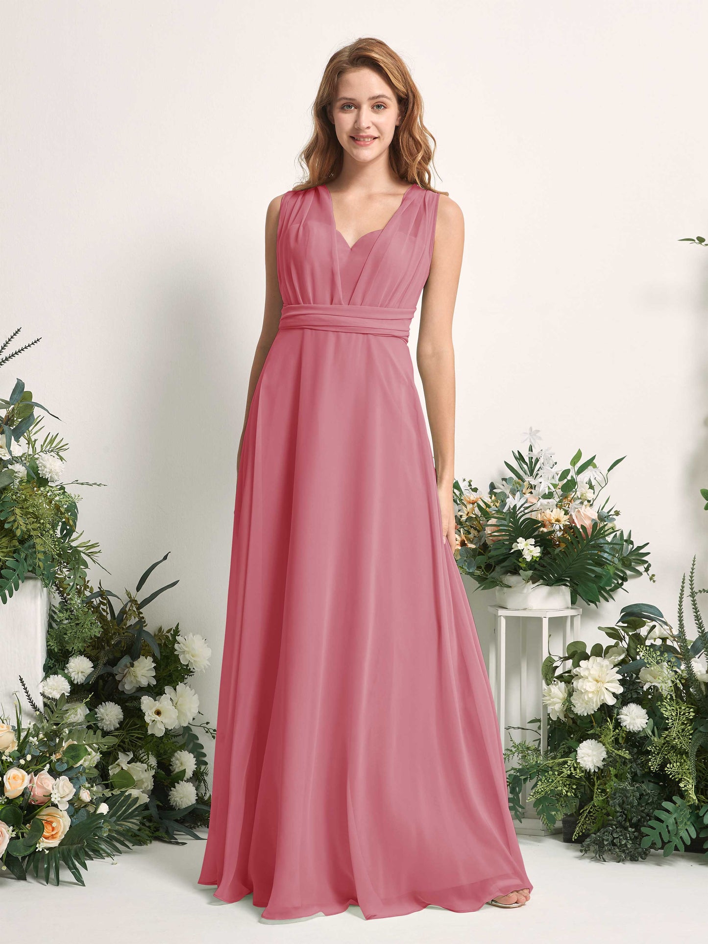 Carolyn Desert Rose Halter Maxi Dress