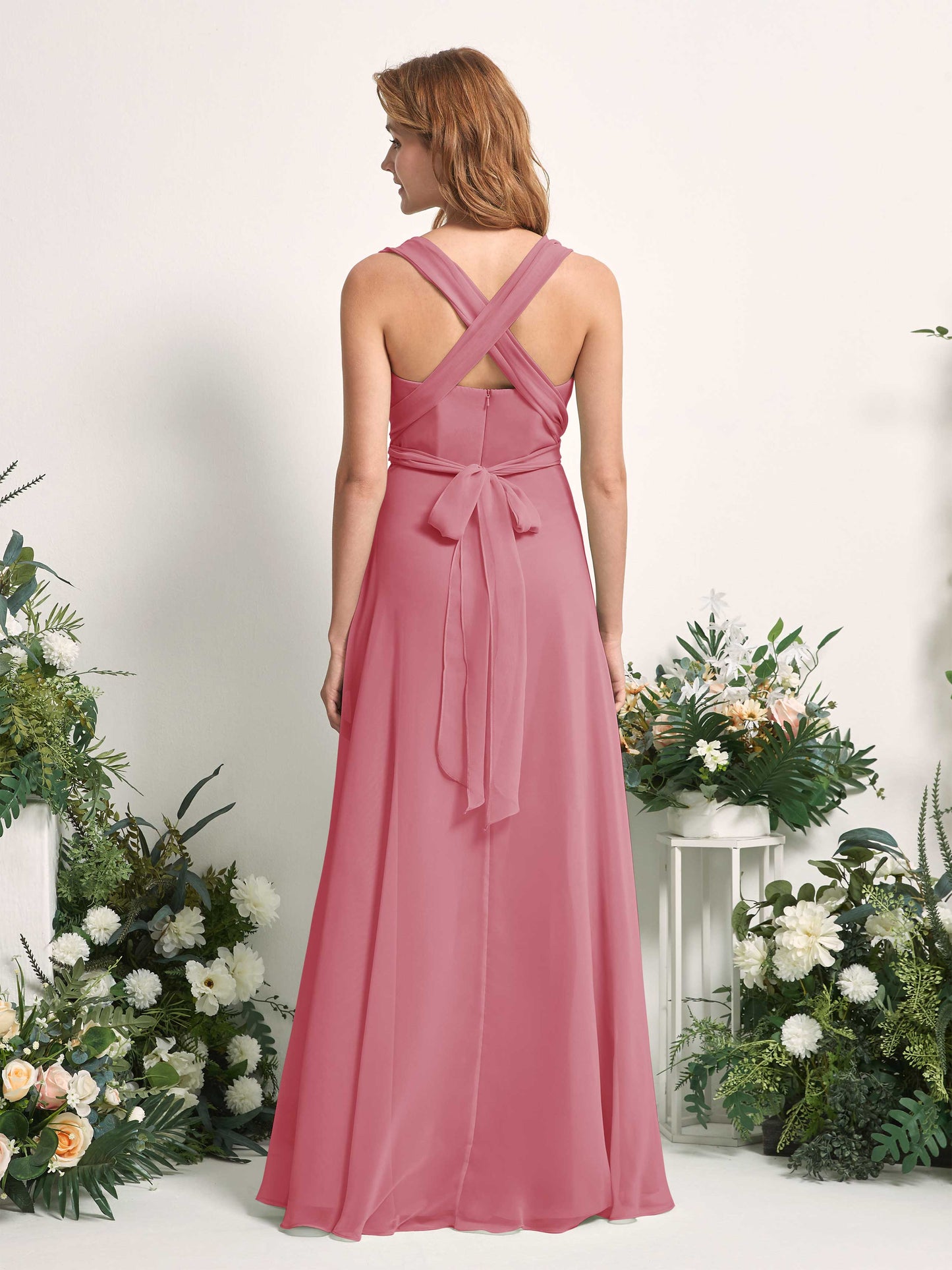 Carolyn Desert Rose Halter Maxi Dress