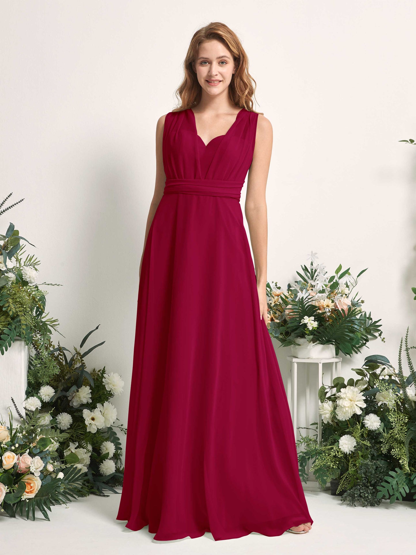 Carolyn Jester Red Halter Maxi Dress