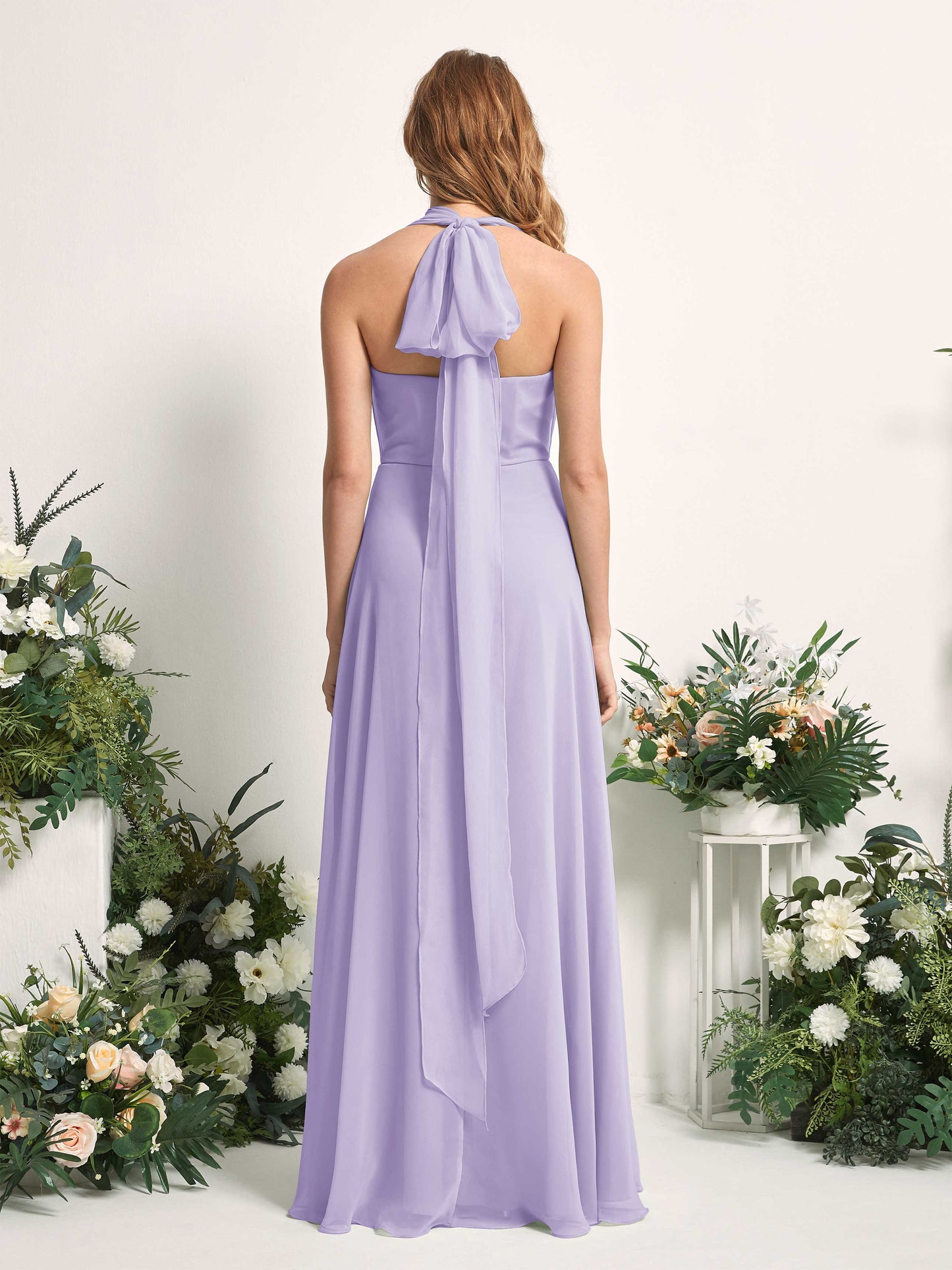 Carolyn Lilac Halter Maxi Dress