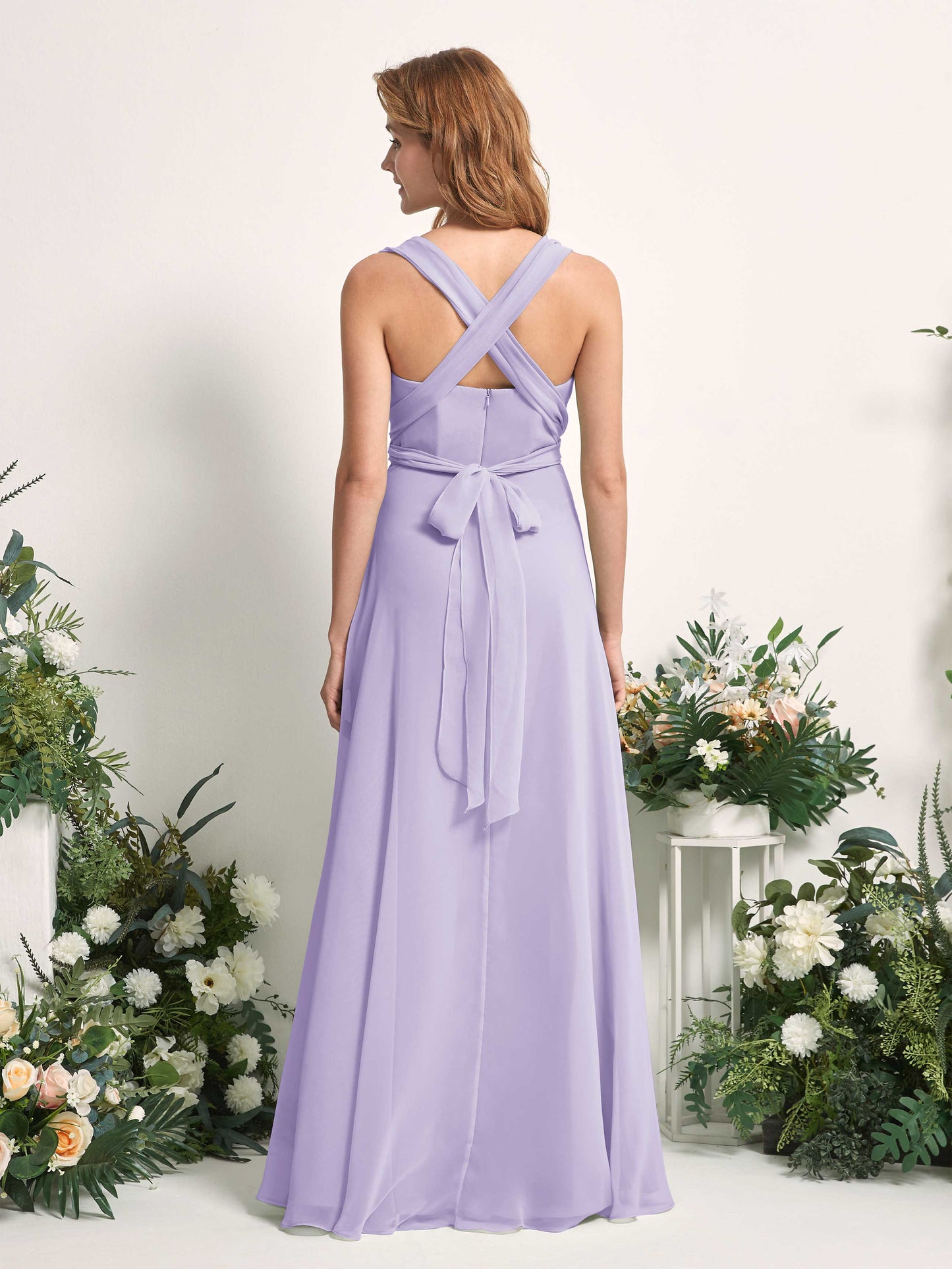 Carolyn Lilac Halter Maxi Dress