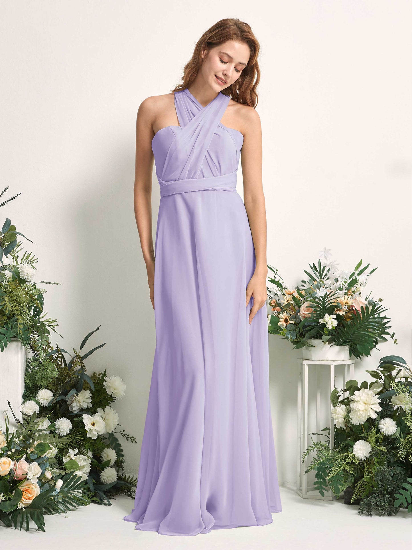 Carolyn Lilac Halter Maxi Dress