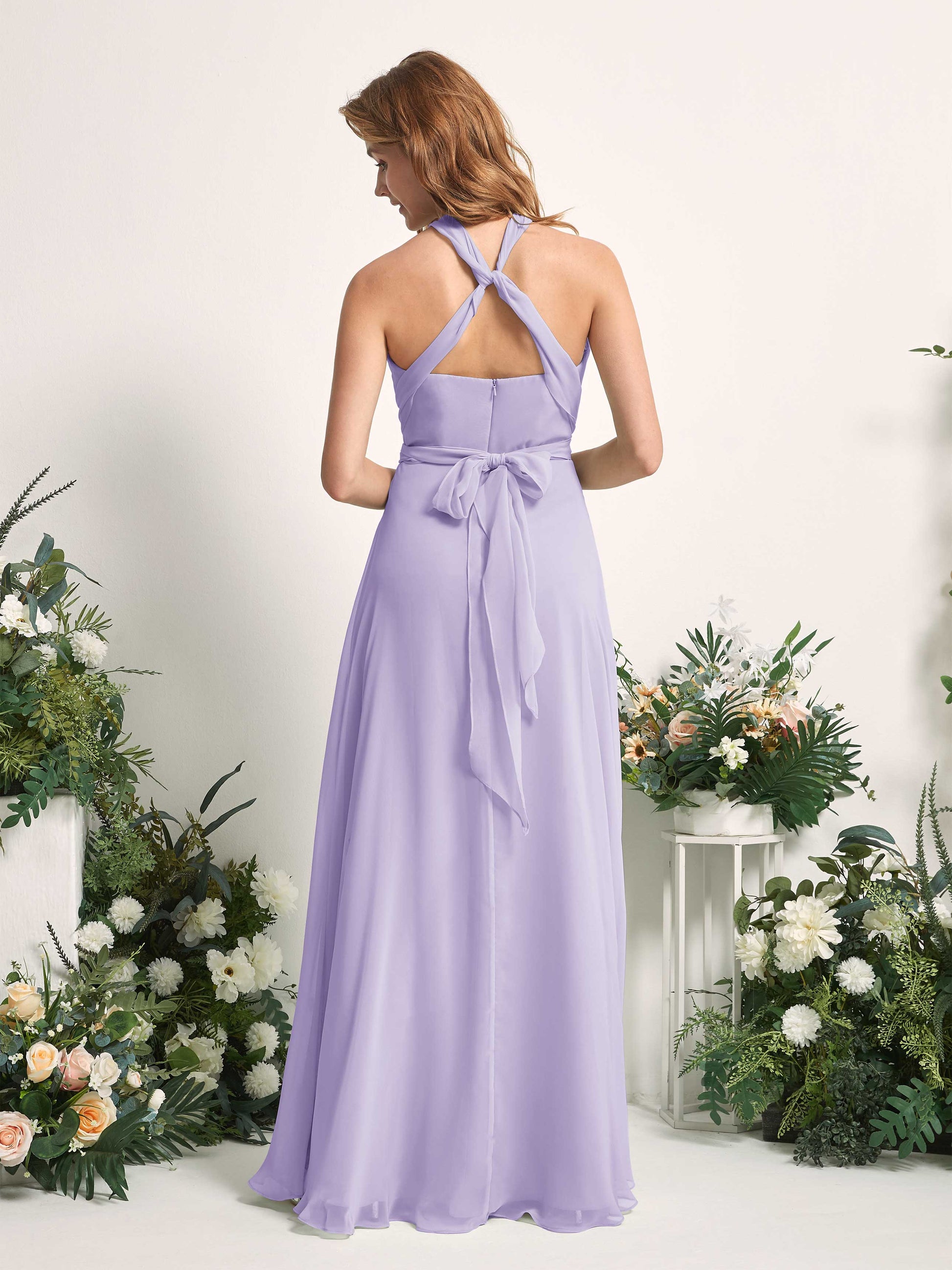 Carolyn Lilac Halter Maxi Dress