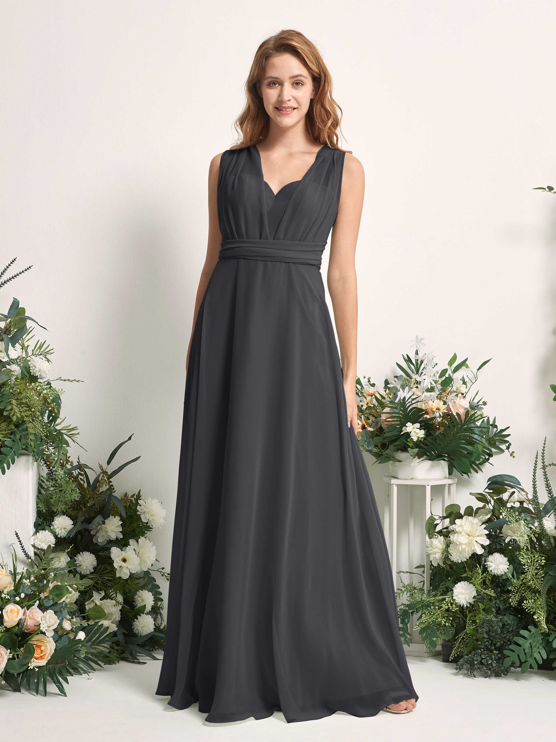 Carolyn Pewter Halter Maxi Dress