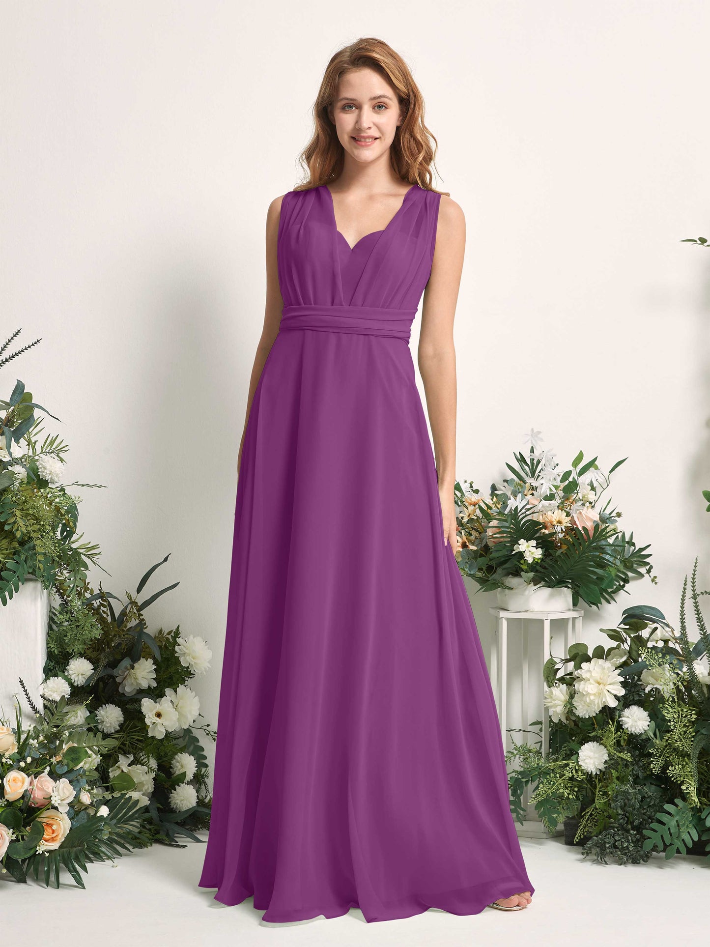 Carolyn Purple Halter Maxi Dress