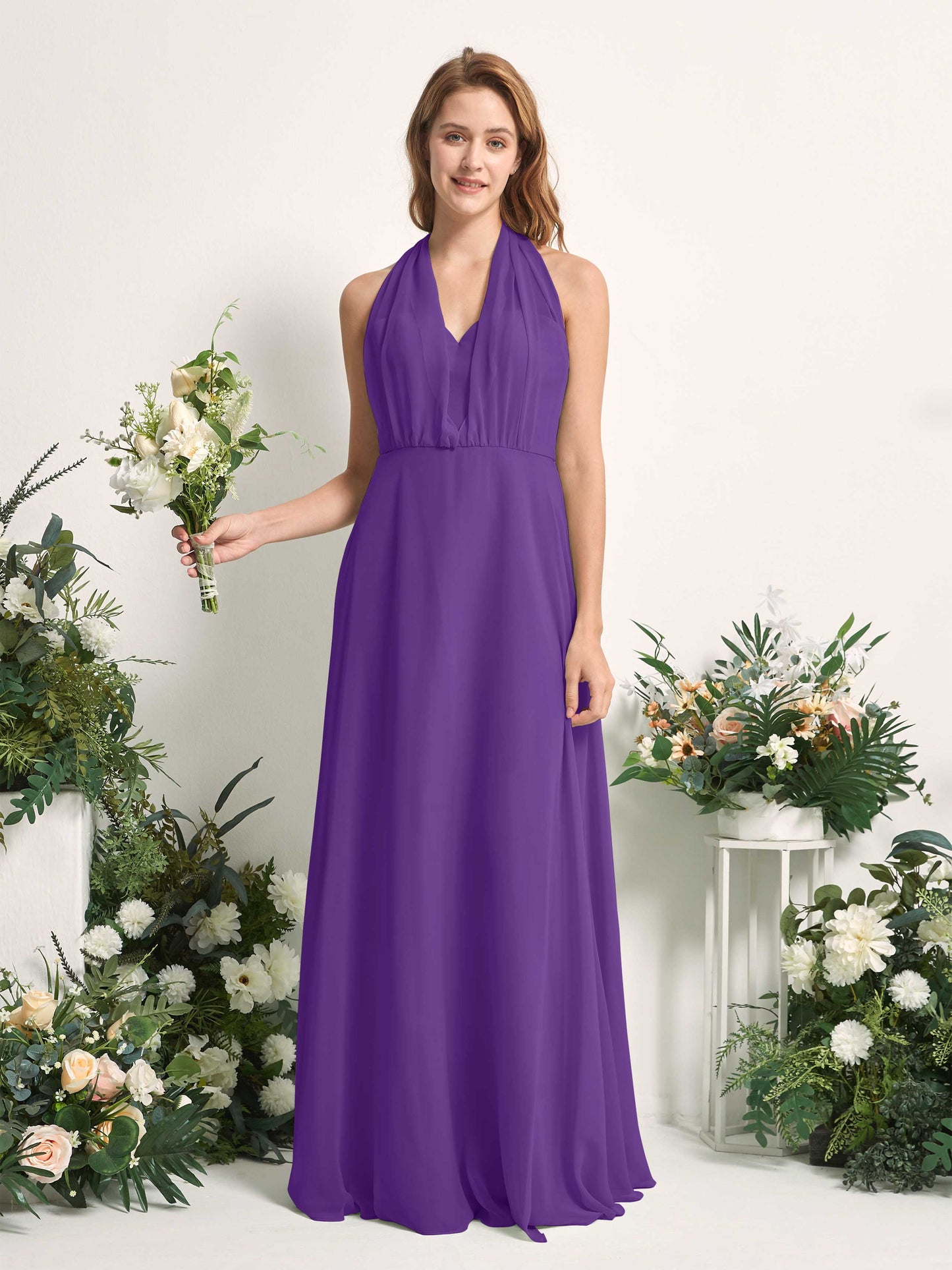 Carolyn Regency Halter Maxi Dress