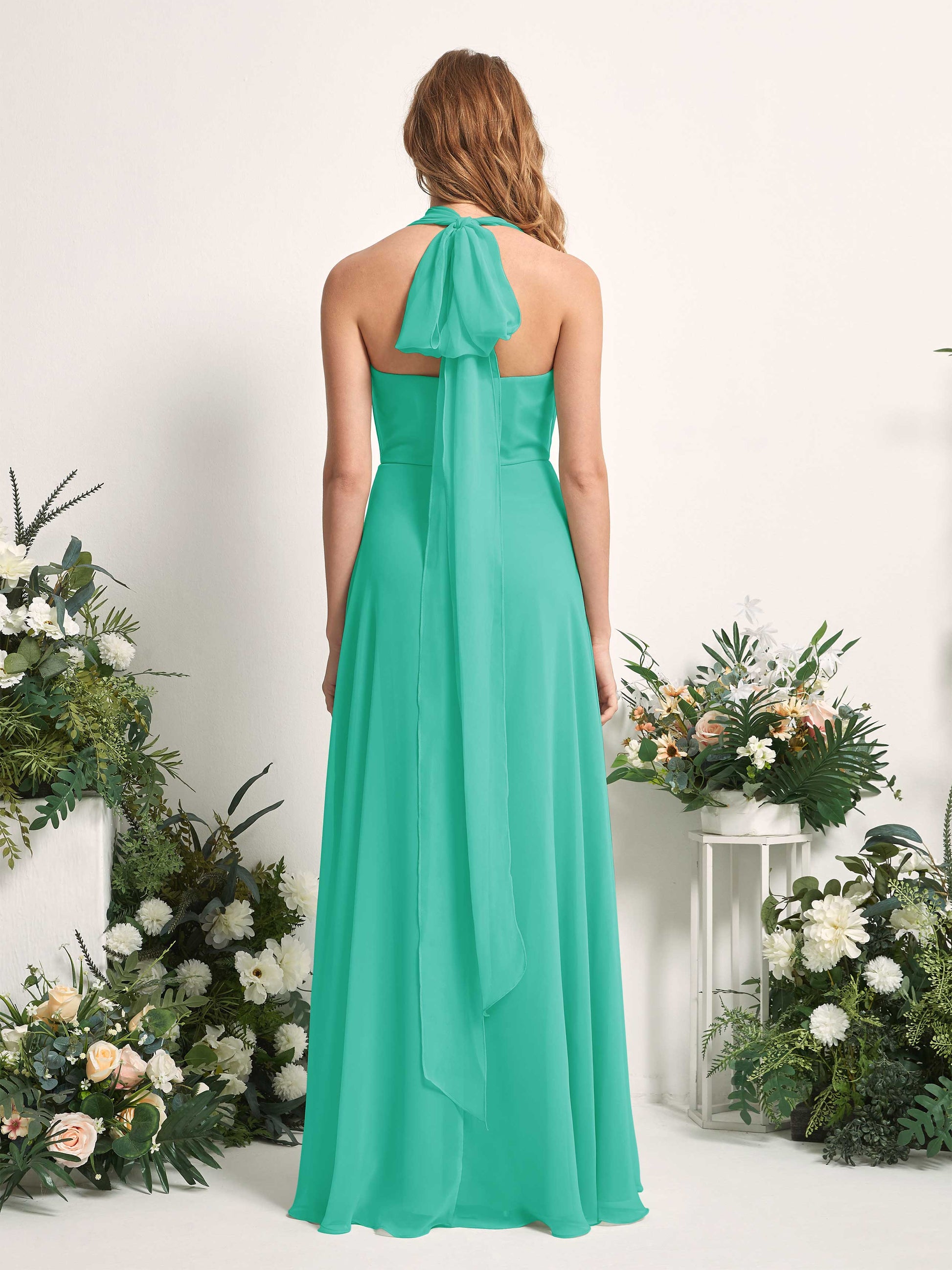 Carolyn Tiffany Halter Maxi Dress