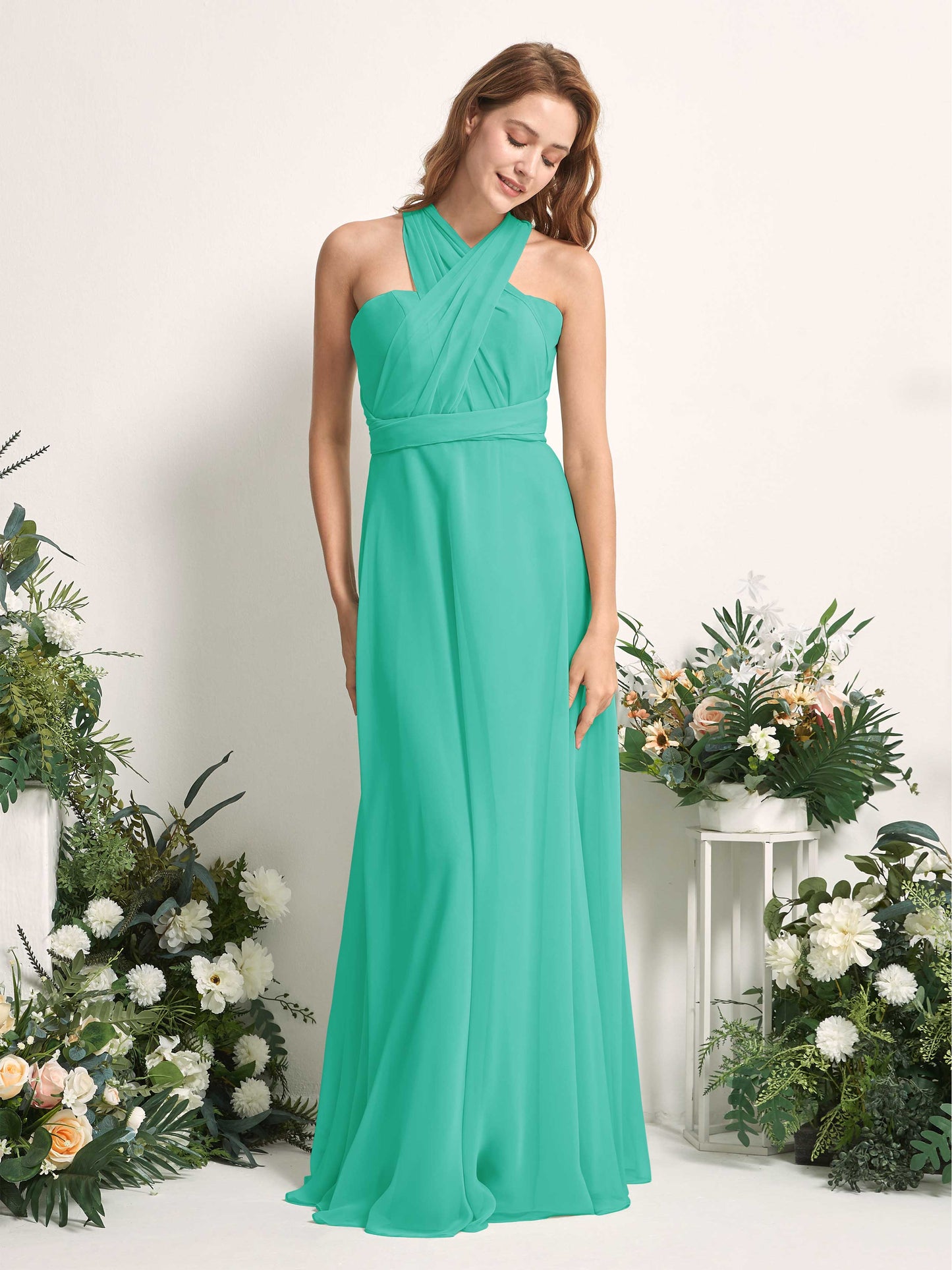 Carolyn Tiffany Halter Maxi Dress