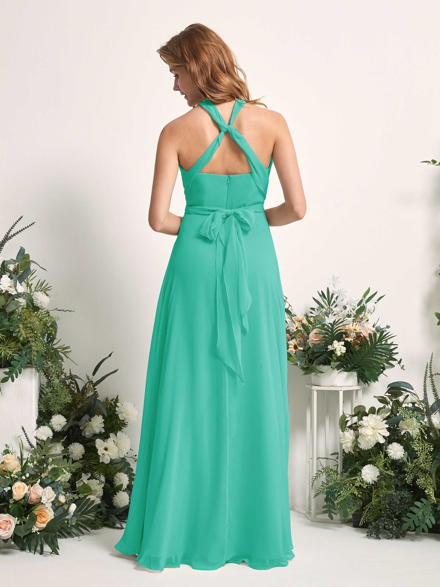 Carolyn Tiffany Halter Maxi Dress