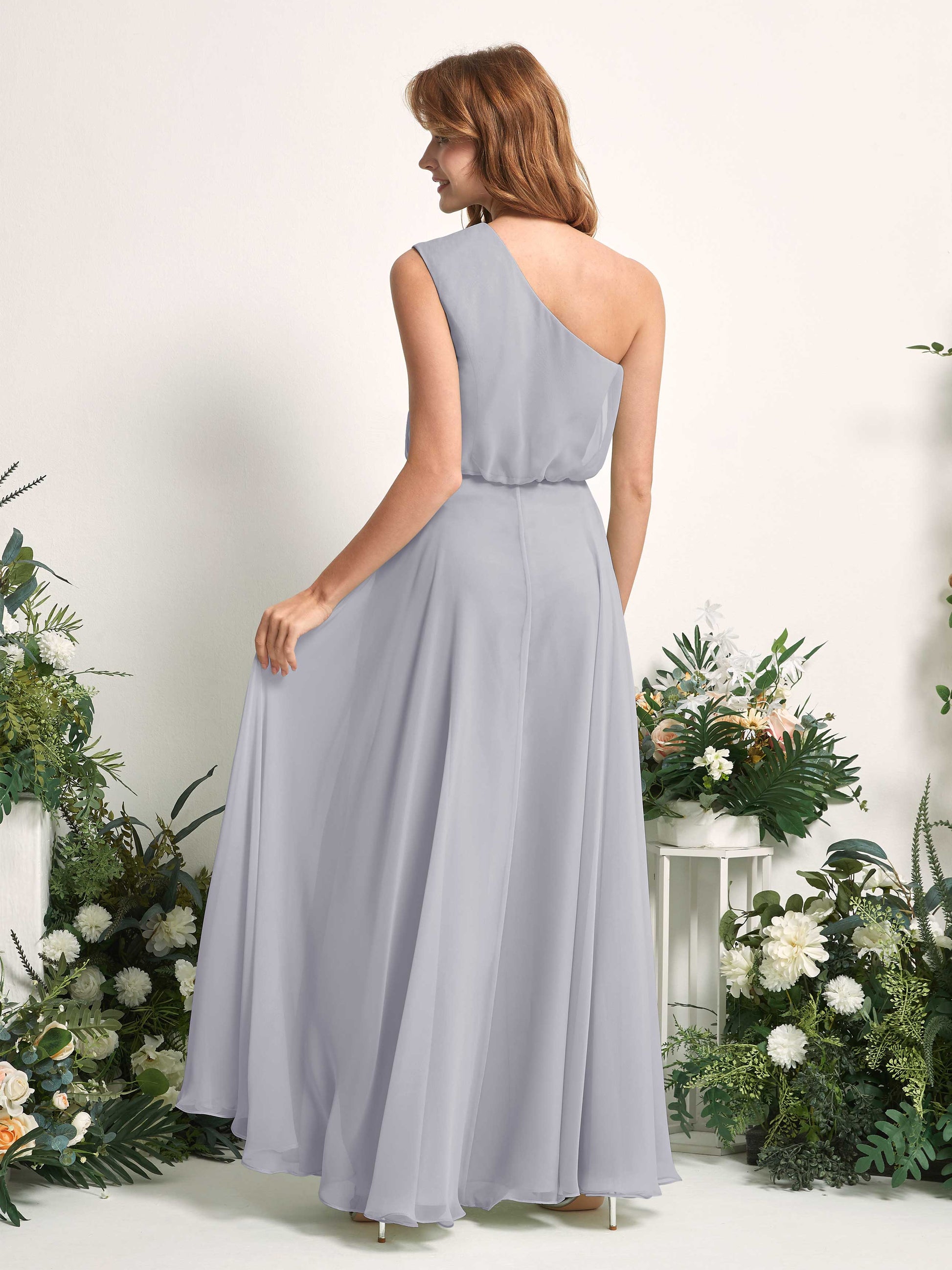 Cecily Dusty Lavender One Shoulder Maxi Dress