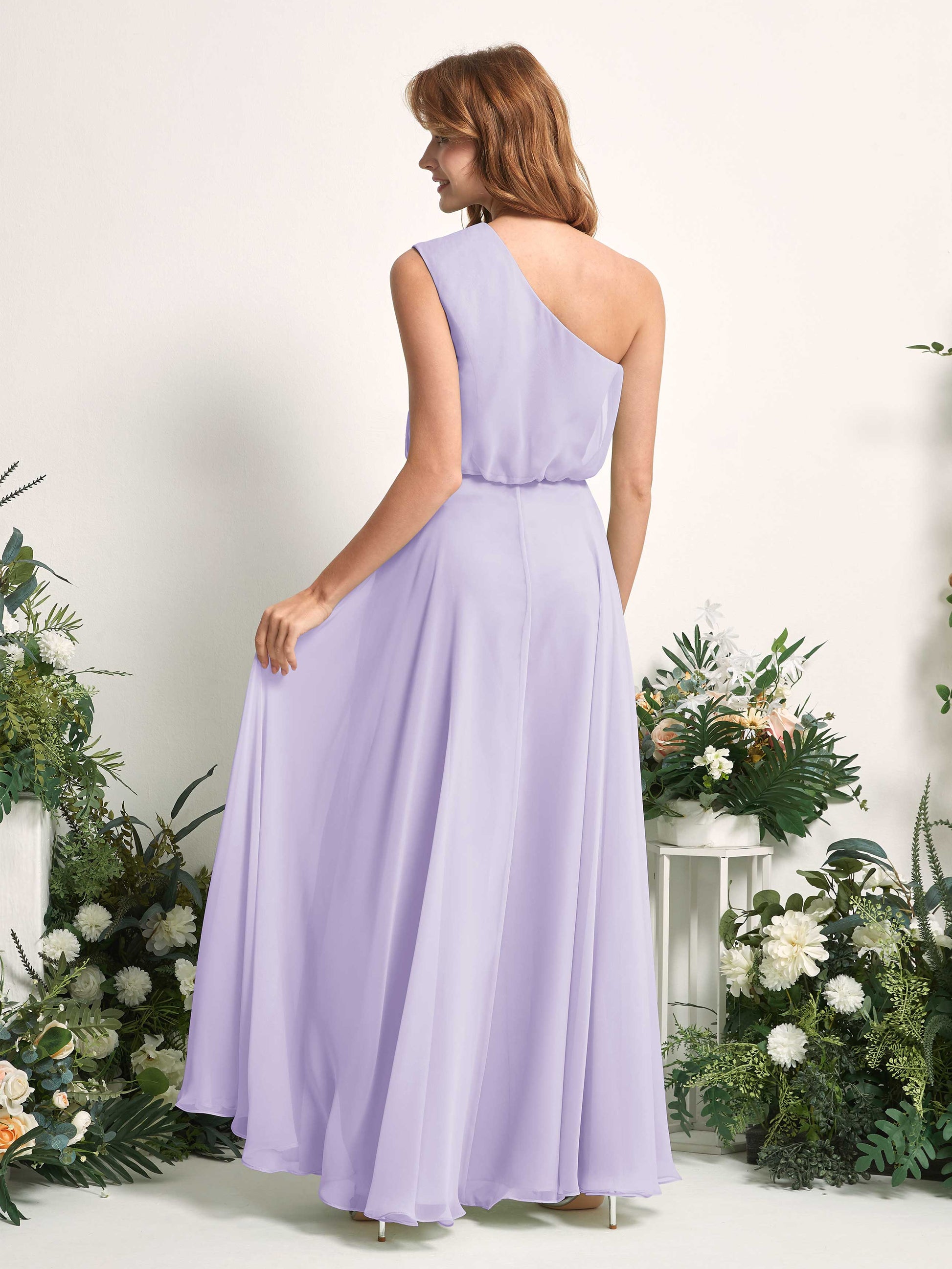 Cecily Lilac One Shoulder Maxi Dress