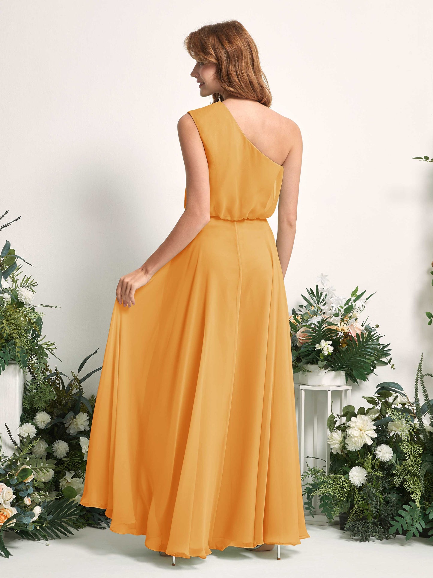 Cecily Mango One Shoulder Maxi Dress