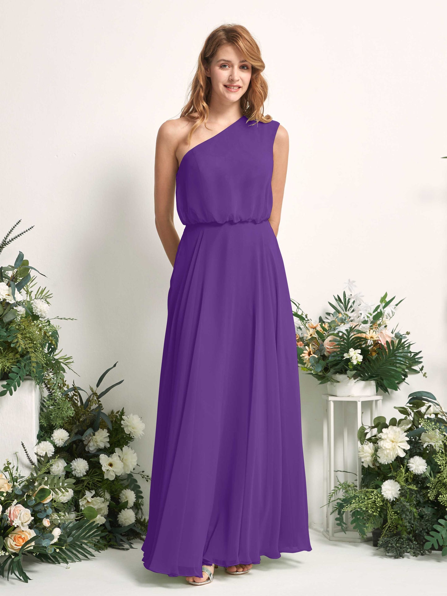 Cecily Regency One Shoulder Maxi Dress