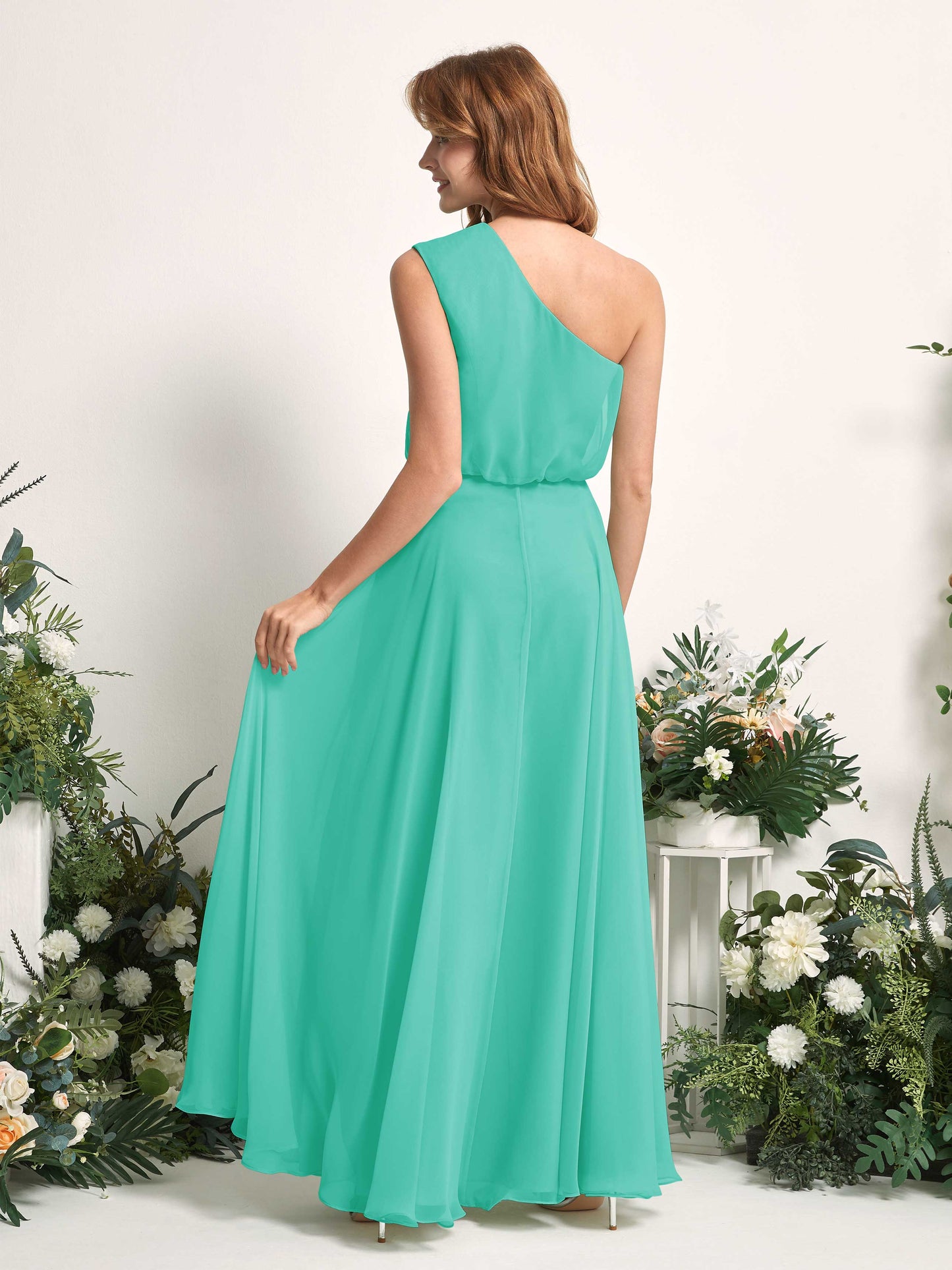 Cecily Tiffany One Shoulder Maxi Dress