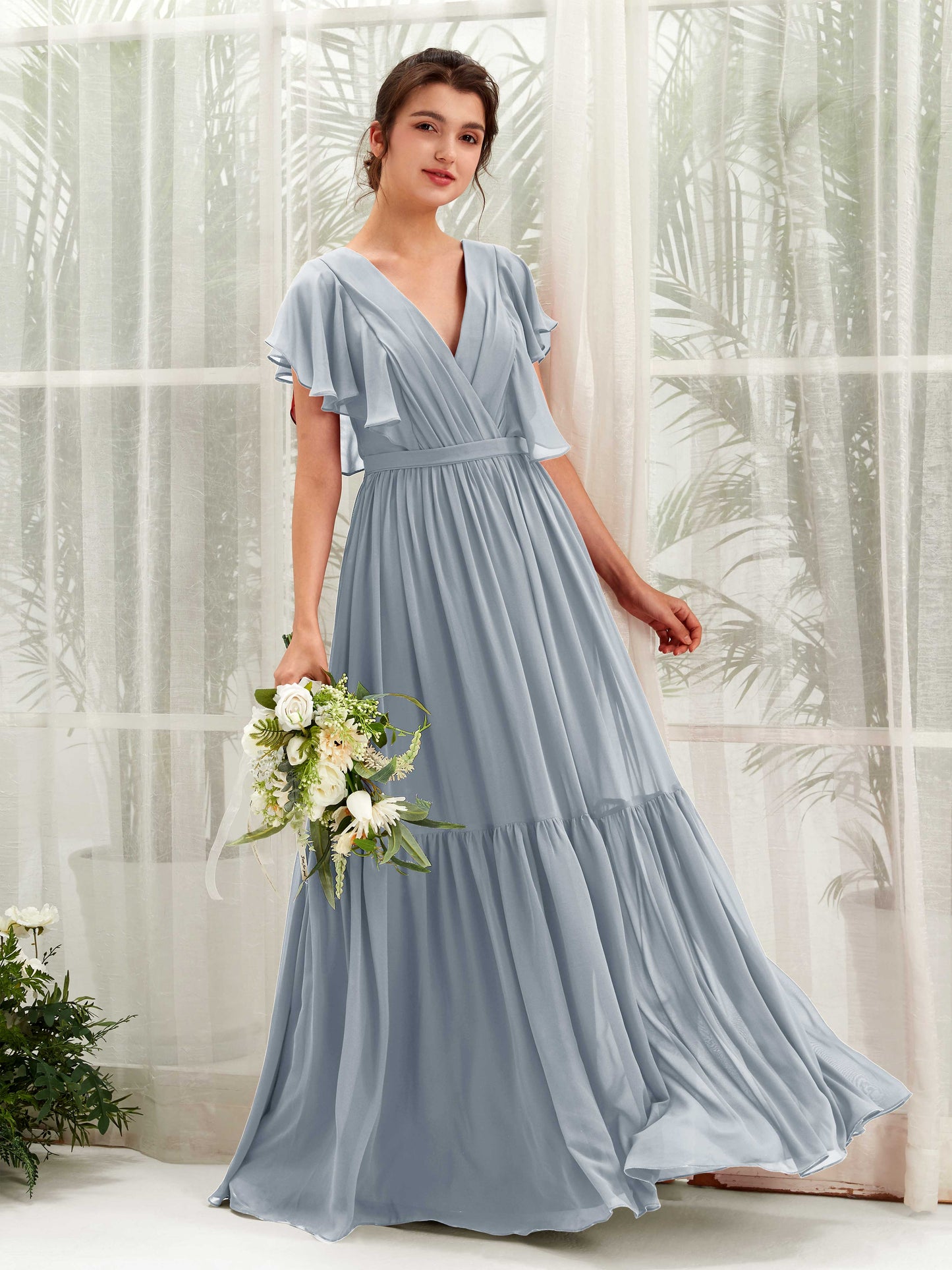 Chaya Dusty Blue-Upgrade Maxi Dress