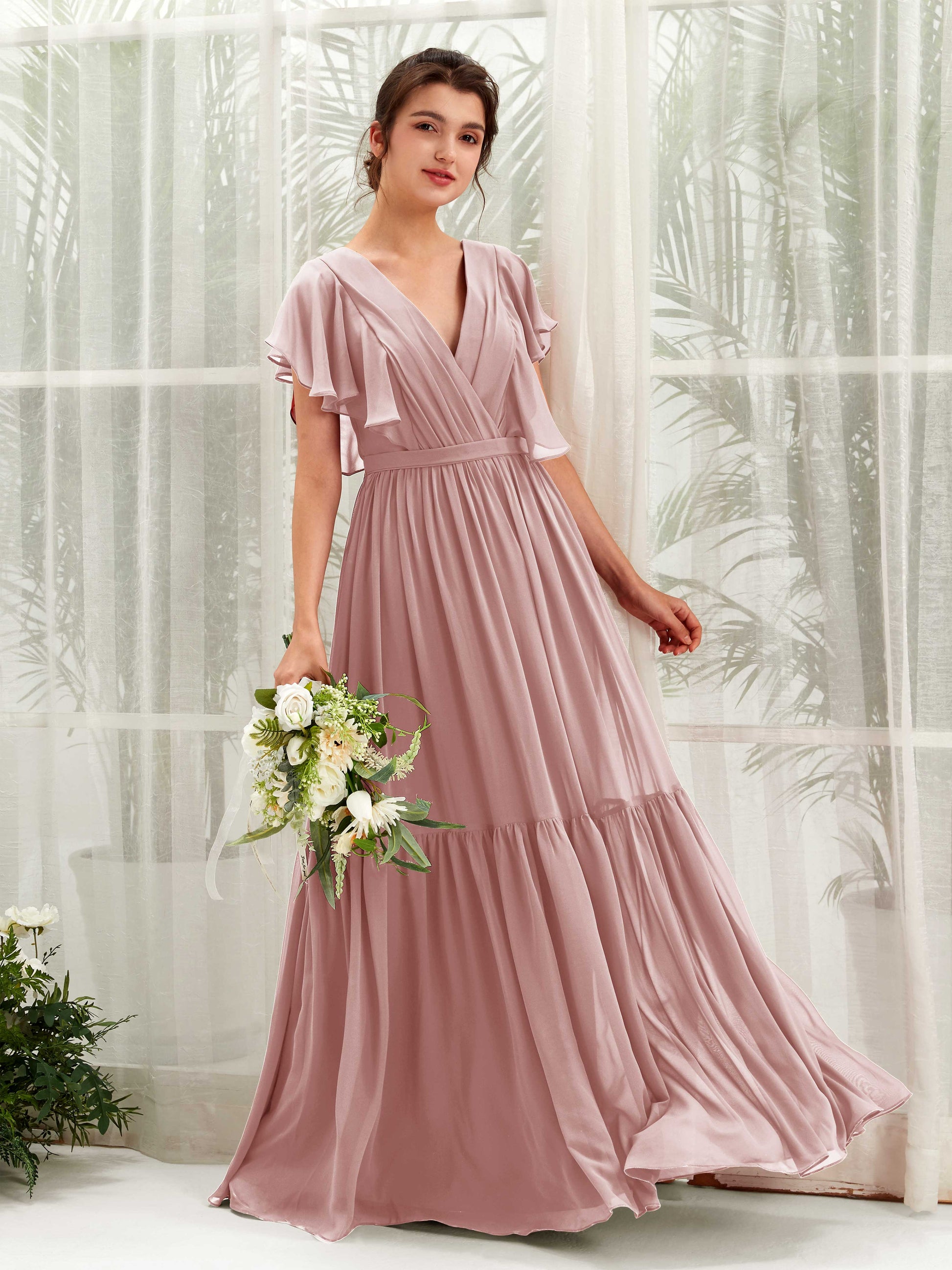 Chaya Dusty Rose Maxi Dress