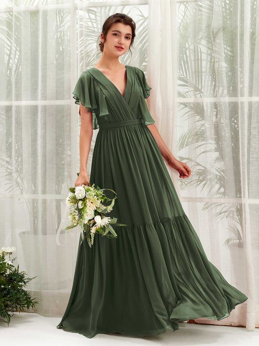 Chaya Martini Olive Maxi Dress