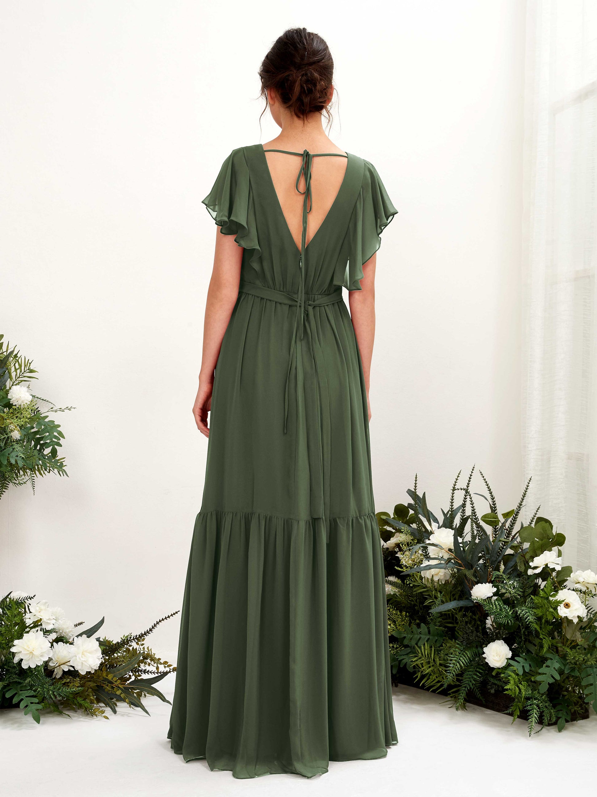 Chaya Martini Olive Maxi Dress