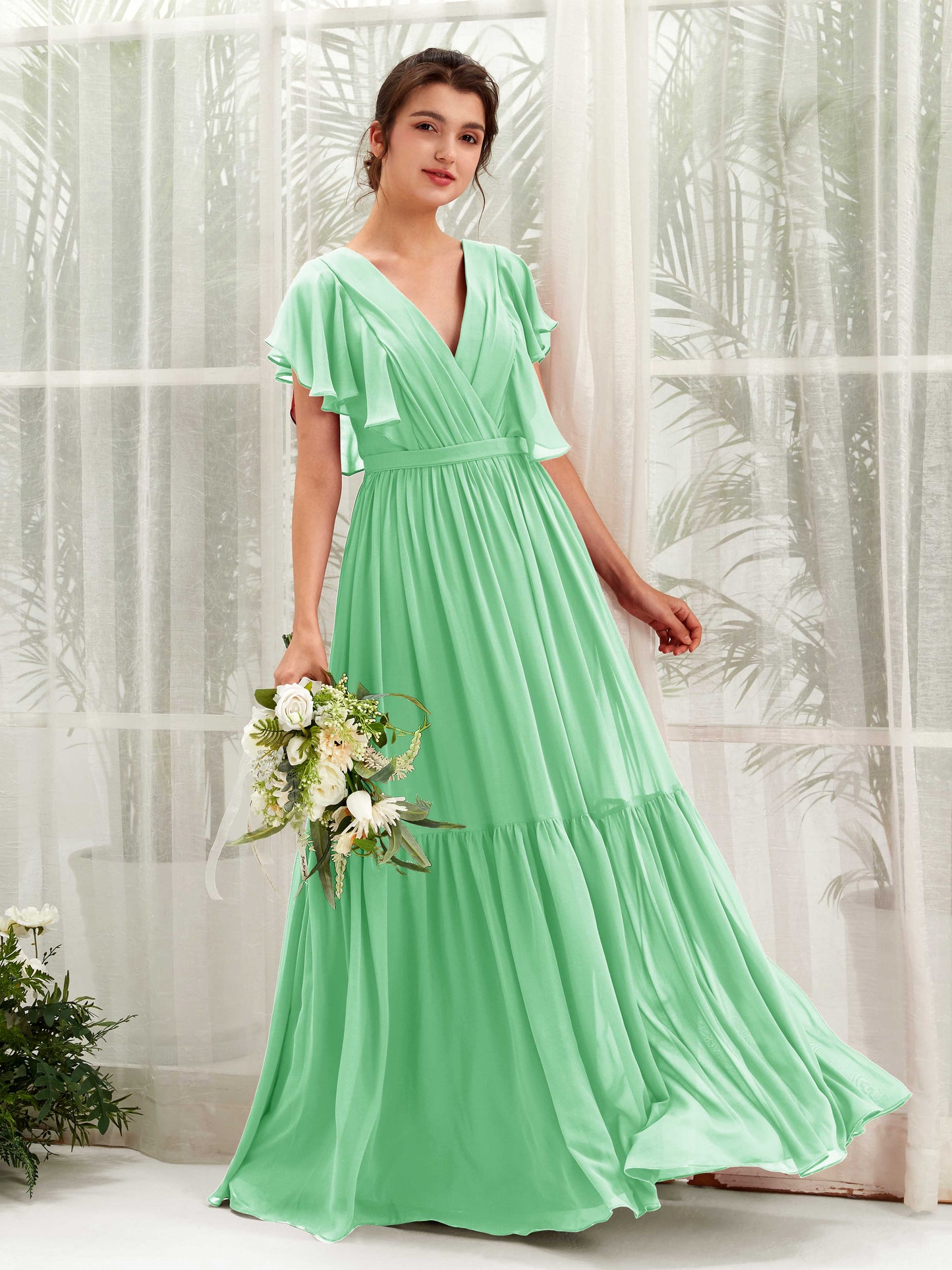 Chaya Mint Green Maxi Dress