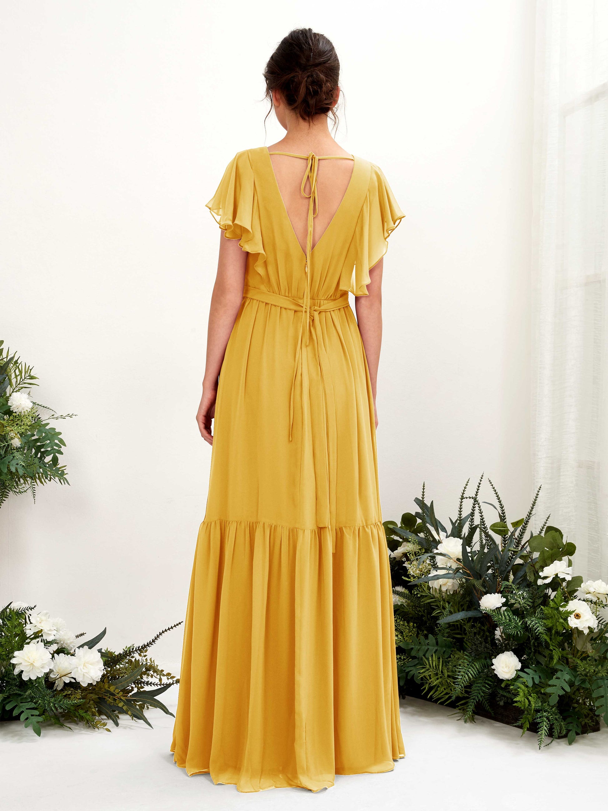 Chaya Mustard Yellow Maxi Dress