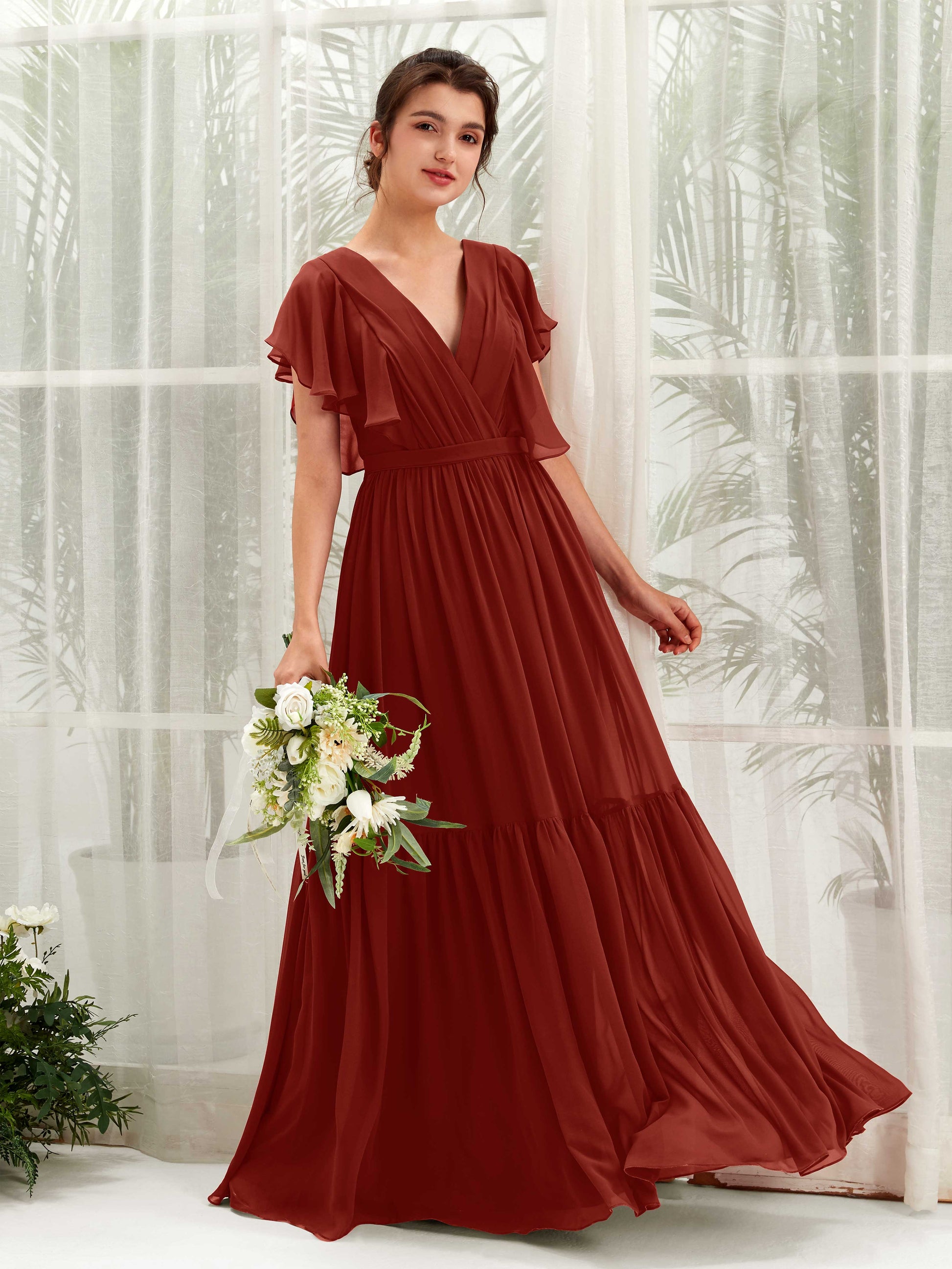 Chaya Rust Maxi Dress