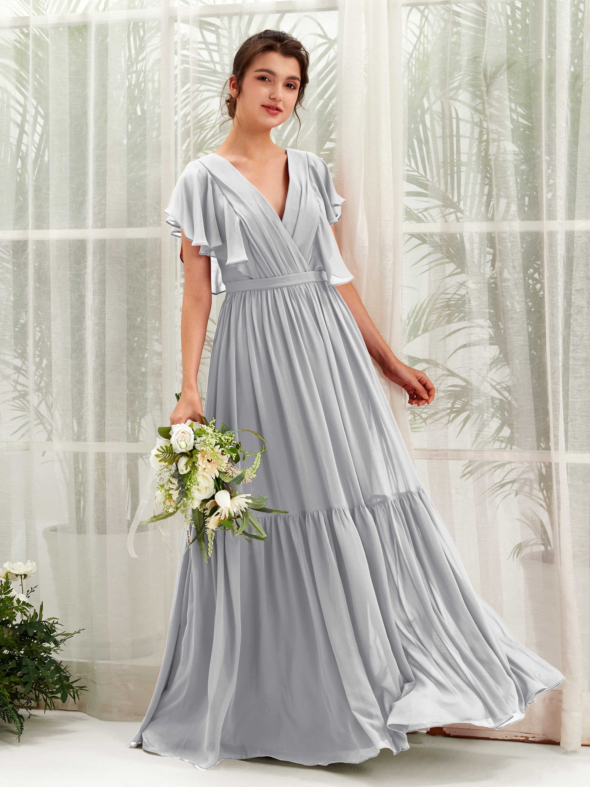 Chaya Silver Maxi Dress