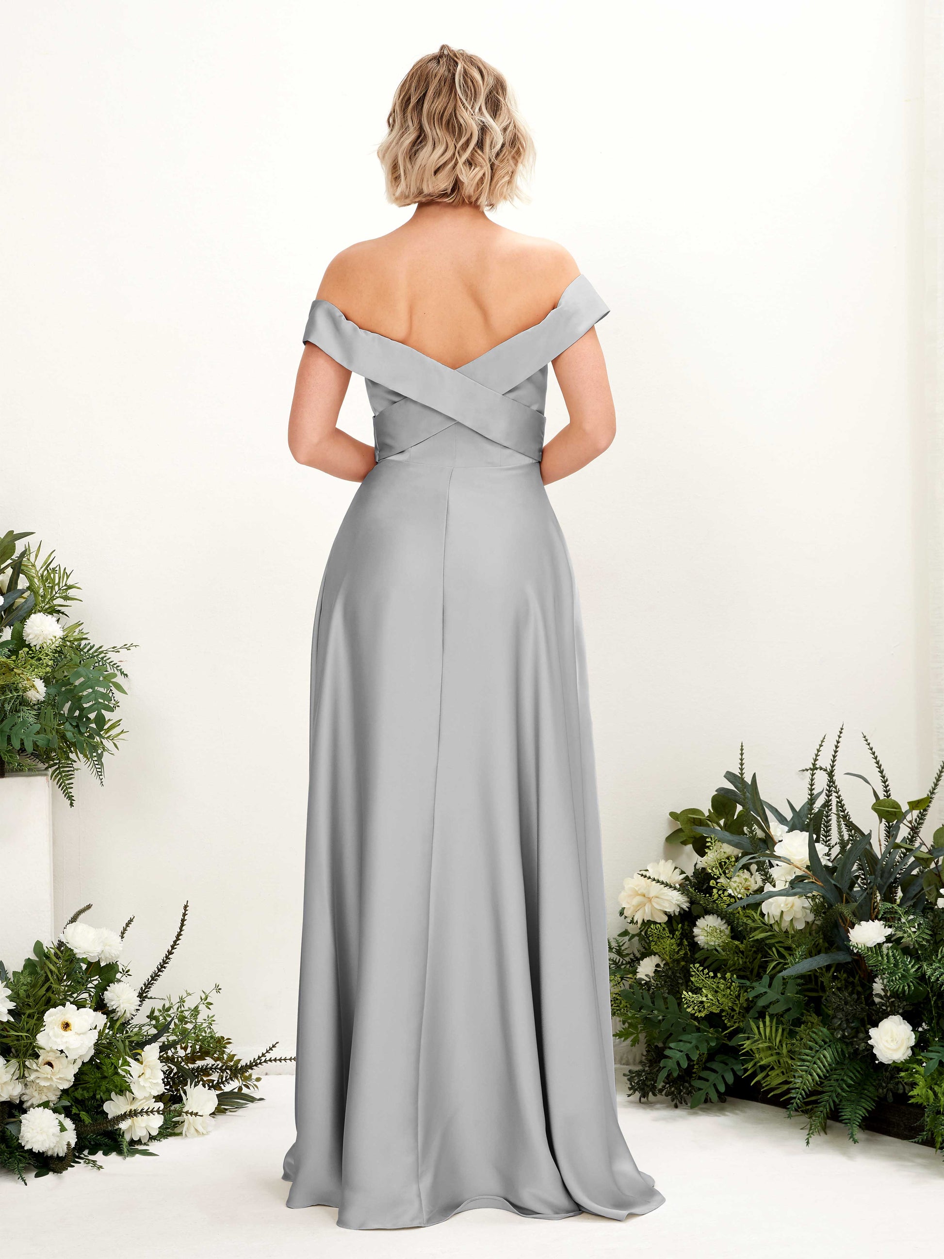 Chloe Dove Satin Maxi Dress