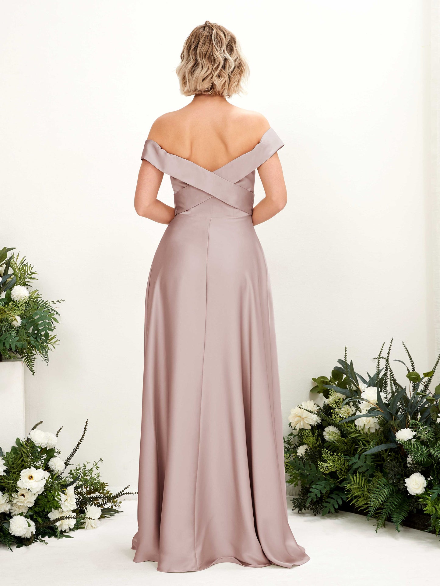 Chloe Dusty Rose Satin Maxi Dress