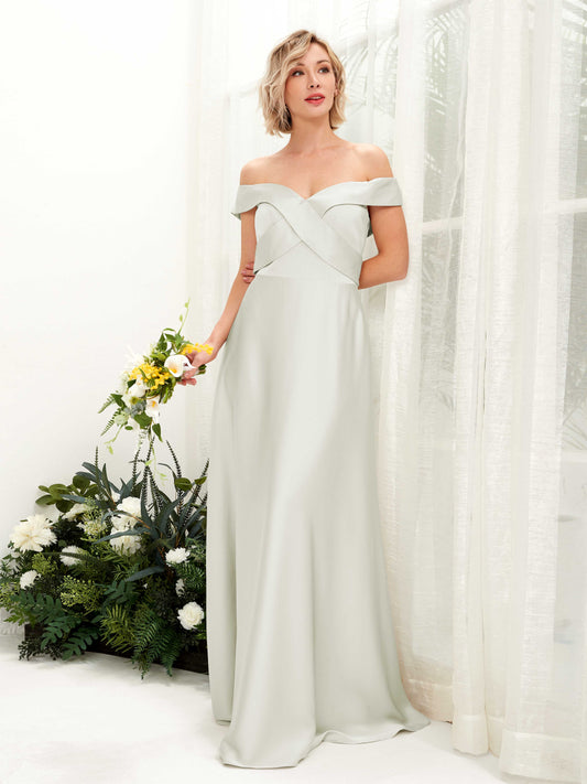 Chloe Ivory Satin Maxi Dress