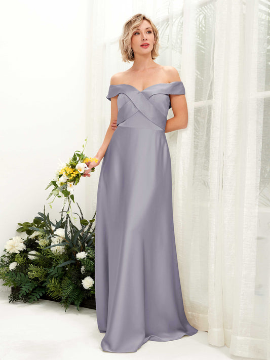 Chloe Purple Haze Satin Maxi Dress