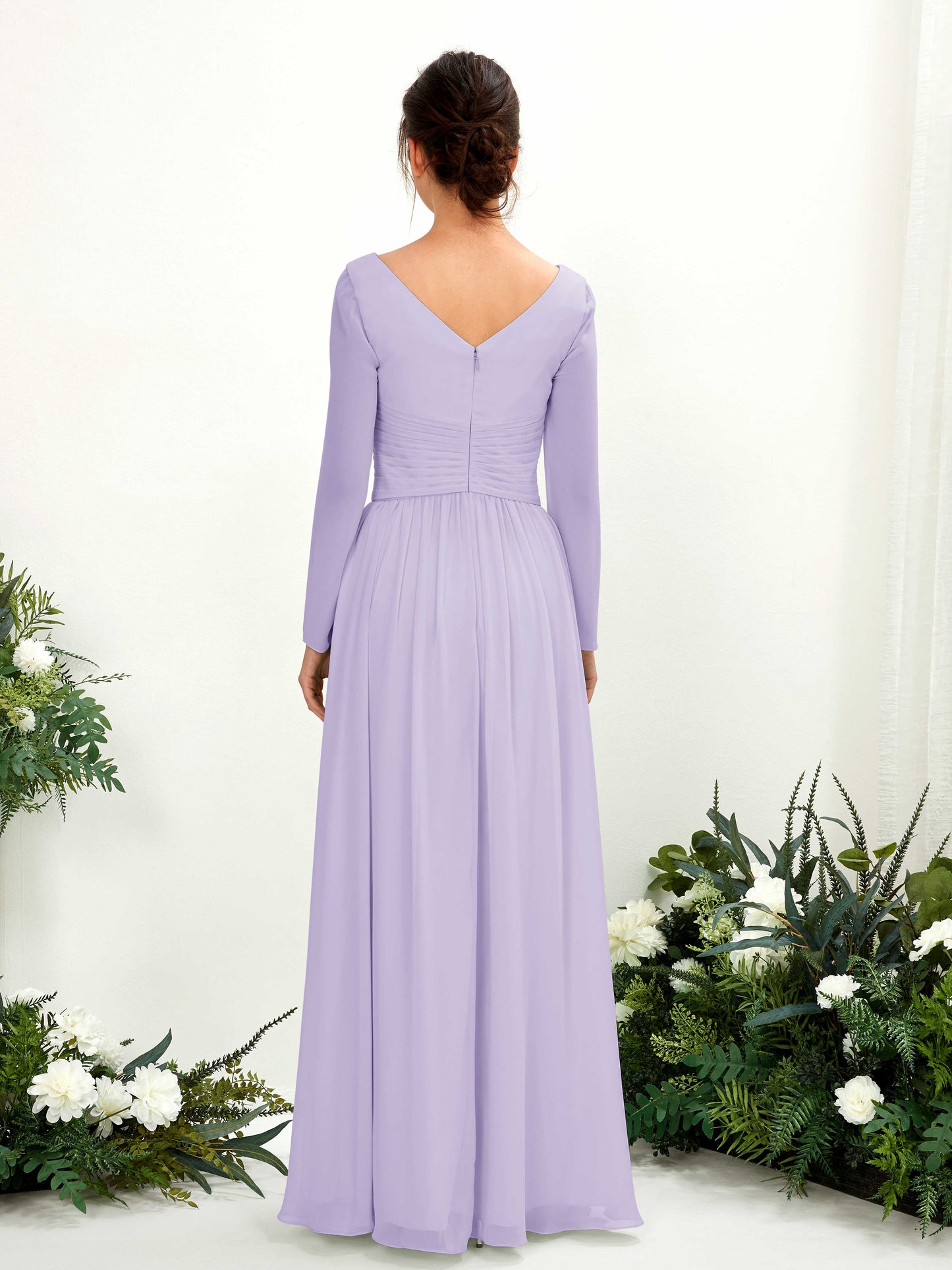 Coline Lilac Long Sleeve Maxi Dress