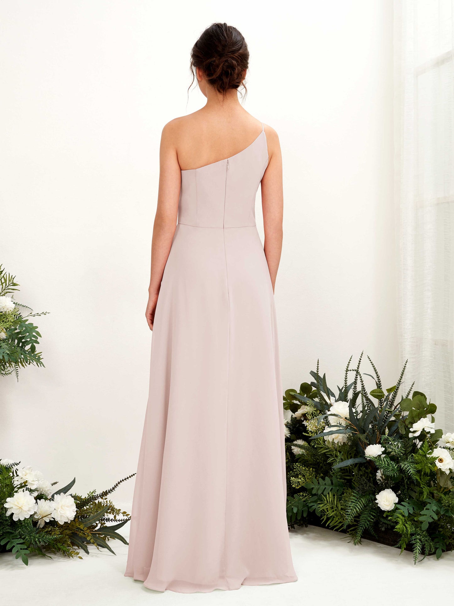 Crystal Biscotti One Shoulder Maxi Dress