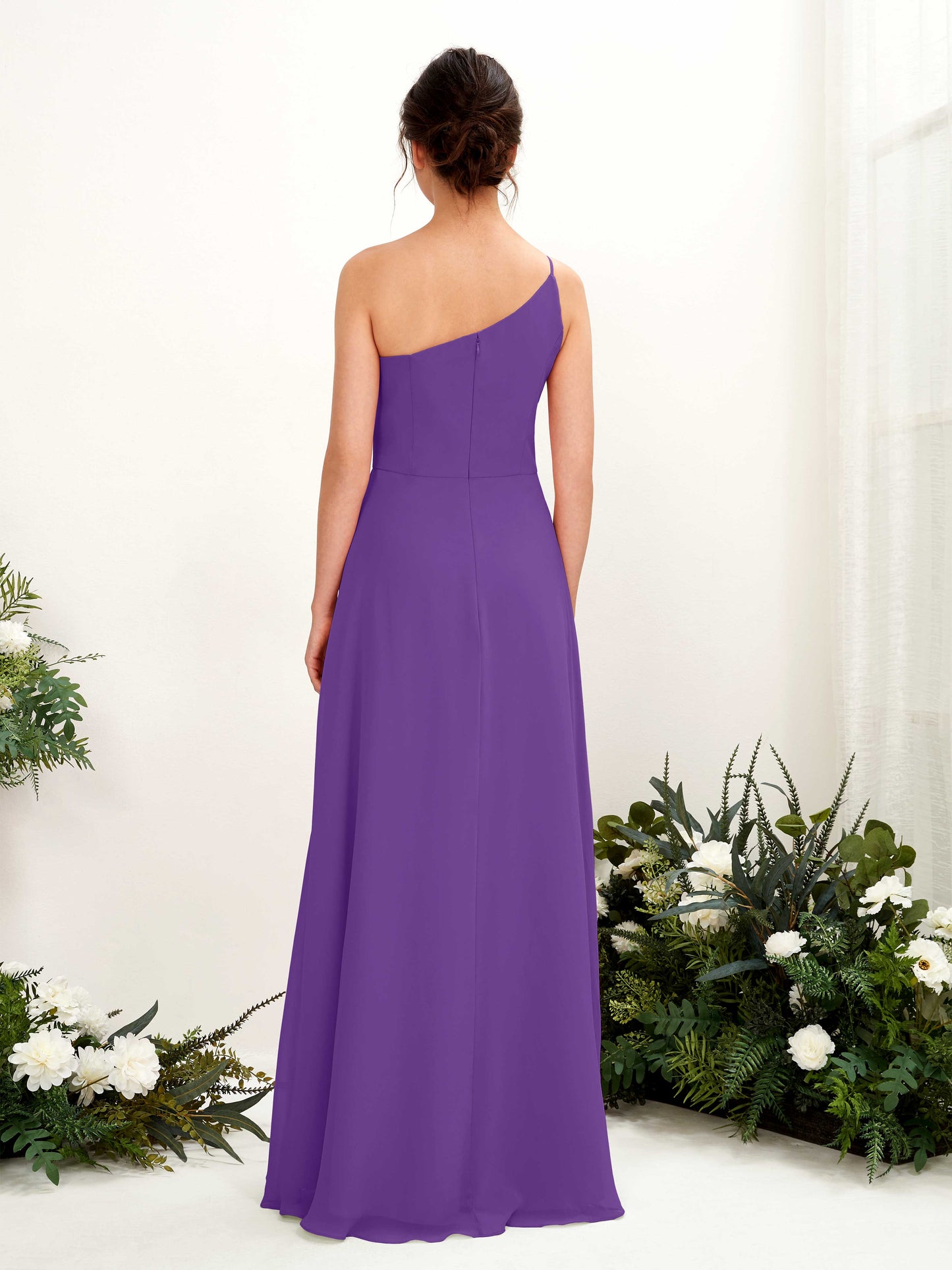 Crystal Regency One Shoulder Maxi Dress